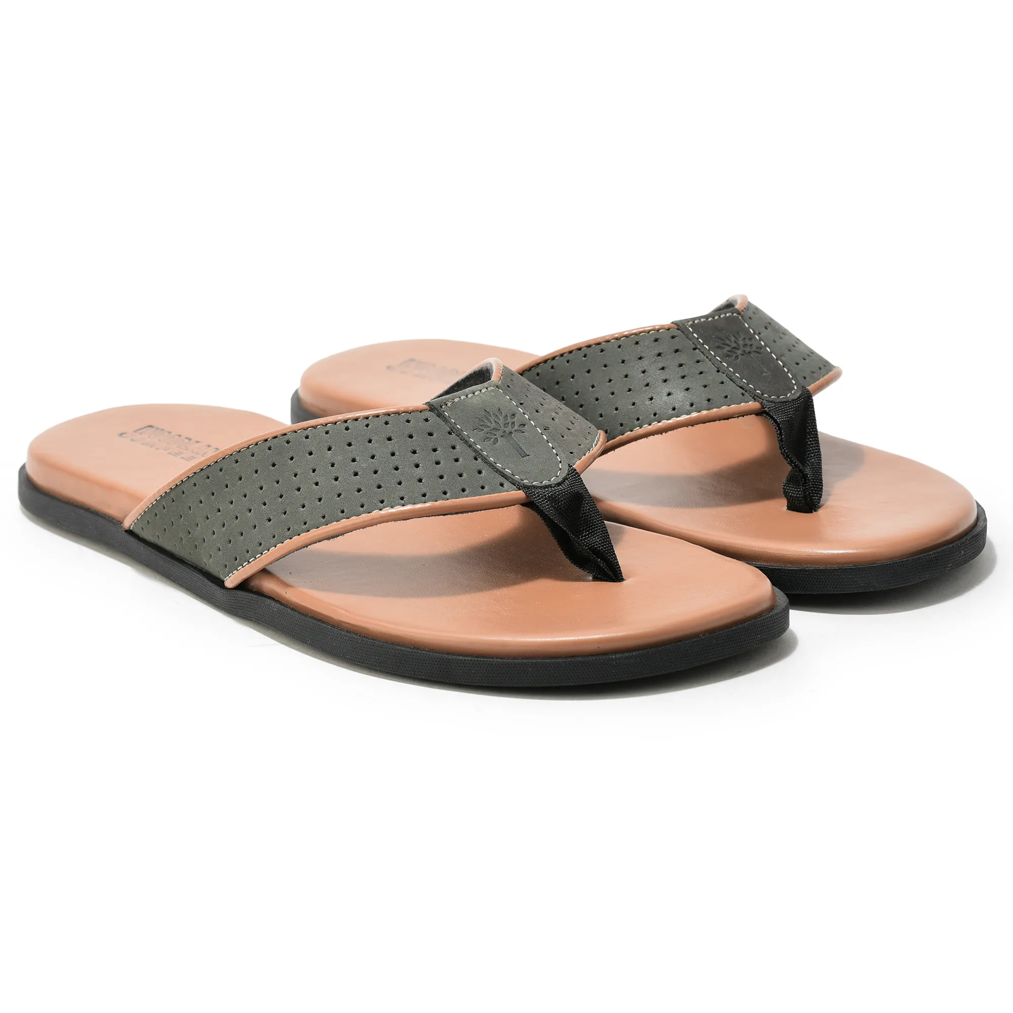 Woodland Black Nubuk Men Everyday Slippers - Thumbnail 7