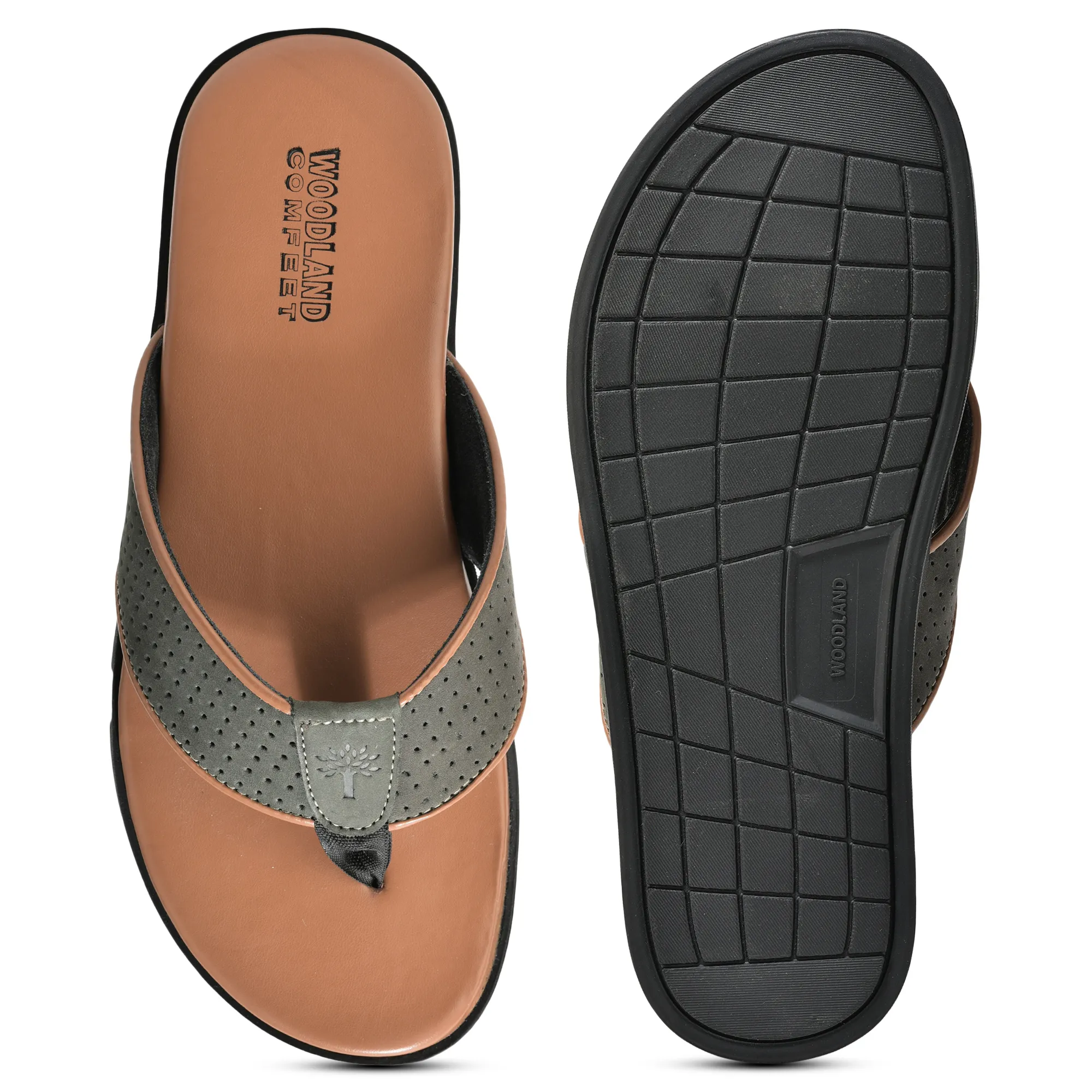 Woodland Black Nubuk Men Everyday Slippers - Thumbnail 8