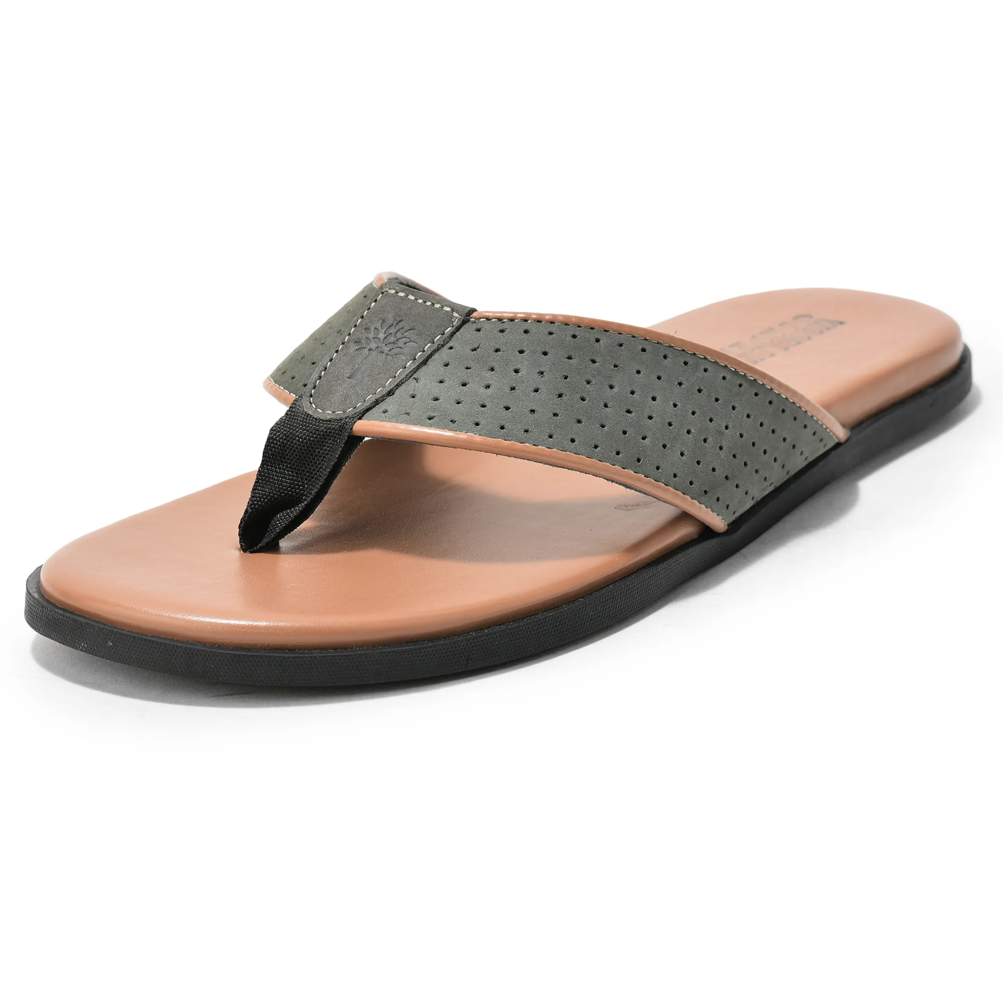 Woodland Black Nubuk Men Everyday Slippers - Thumbnail 11