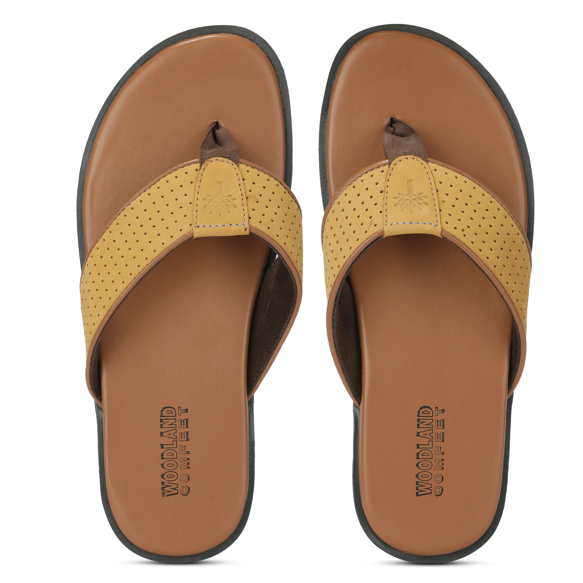 Woodland Camel Nubuk Men Everyday Slippers - Thumbnail 5