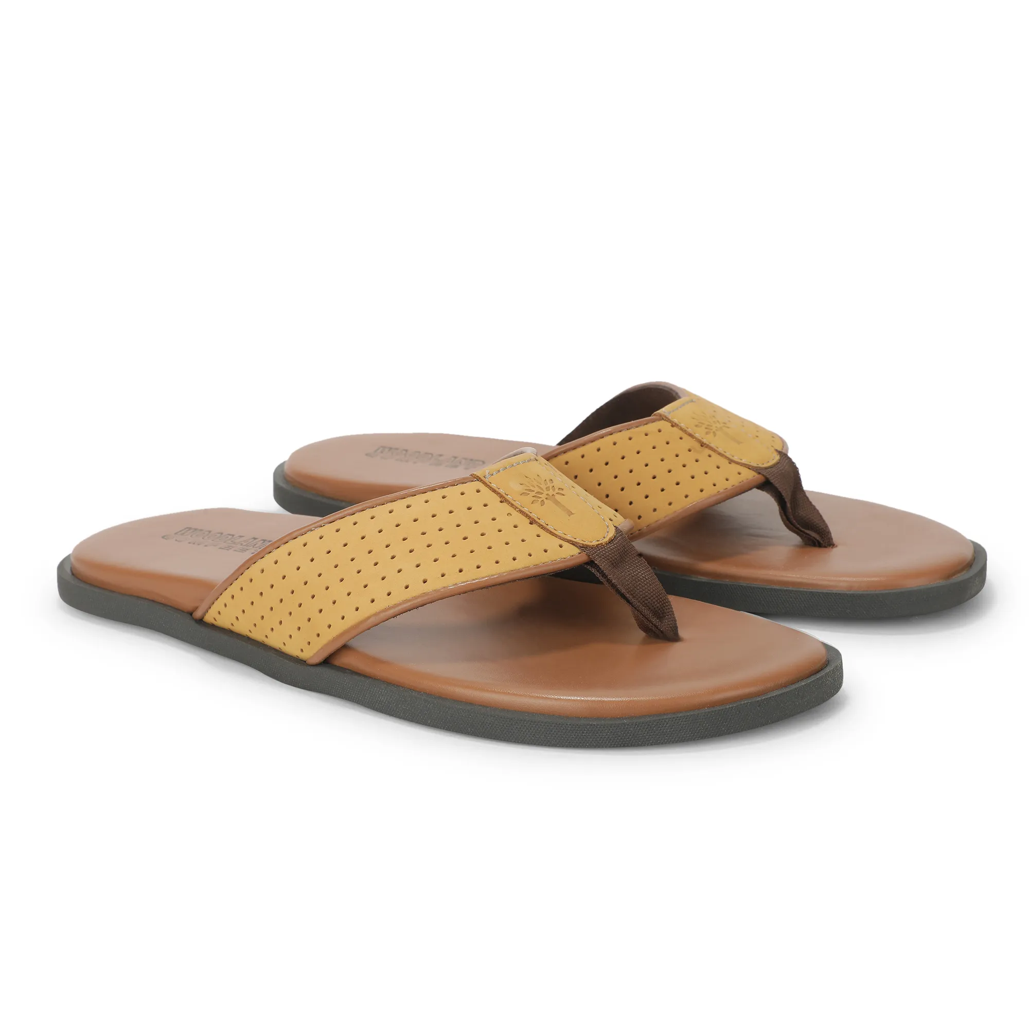 Woodland Camel Nubuk Men Everyday Slippers - Thumbnail 8