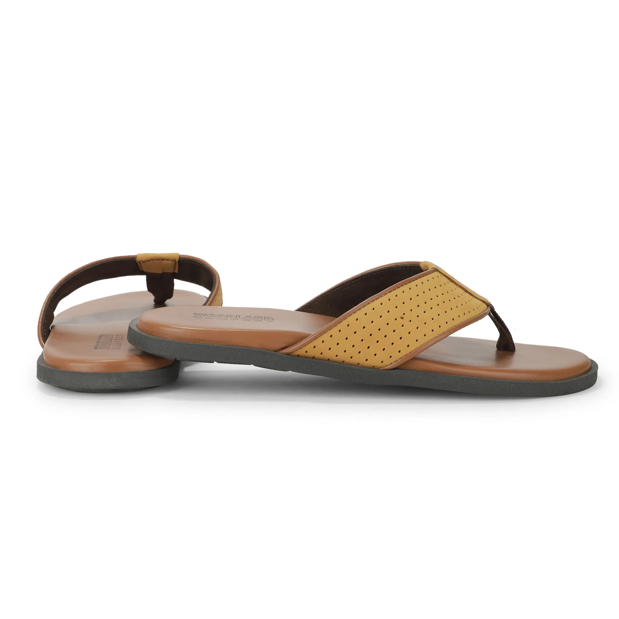 Woodland Camel Nubuk Men Everyday Slippers - Thumbnail 10