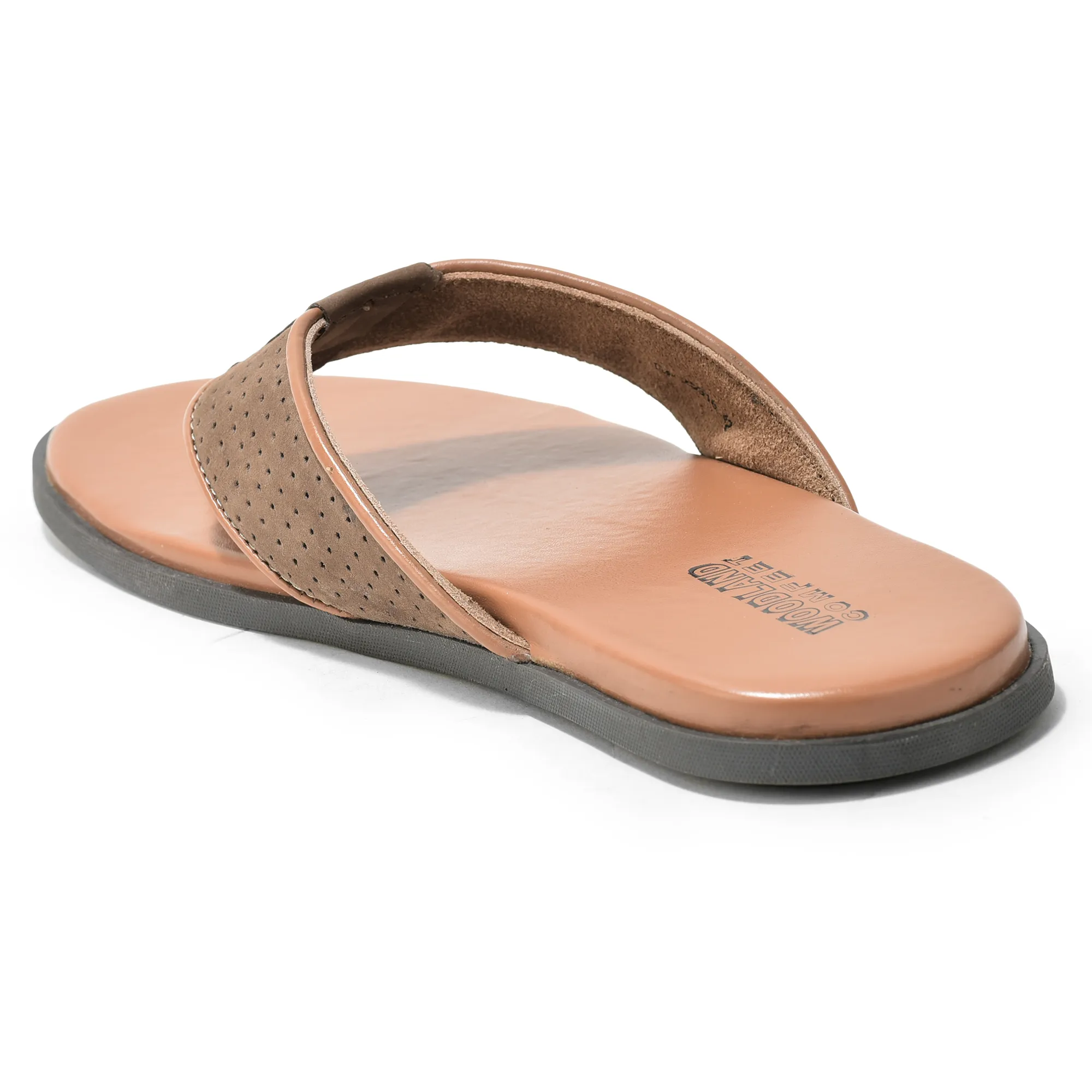 Woodland Dark khaki Nubuk Men Everyday Slippers - Thumbnail 6