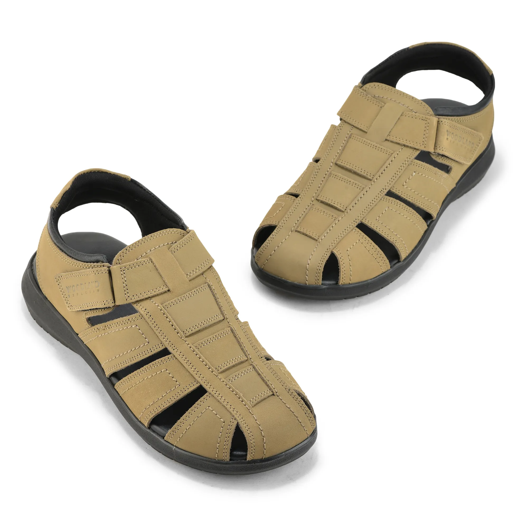 Woodland Khaki Nubuk Terrain Comfort Sandals - Thumbnail 4