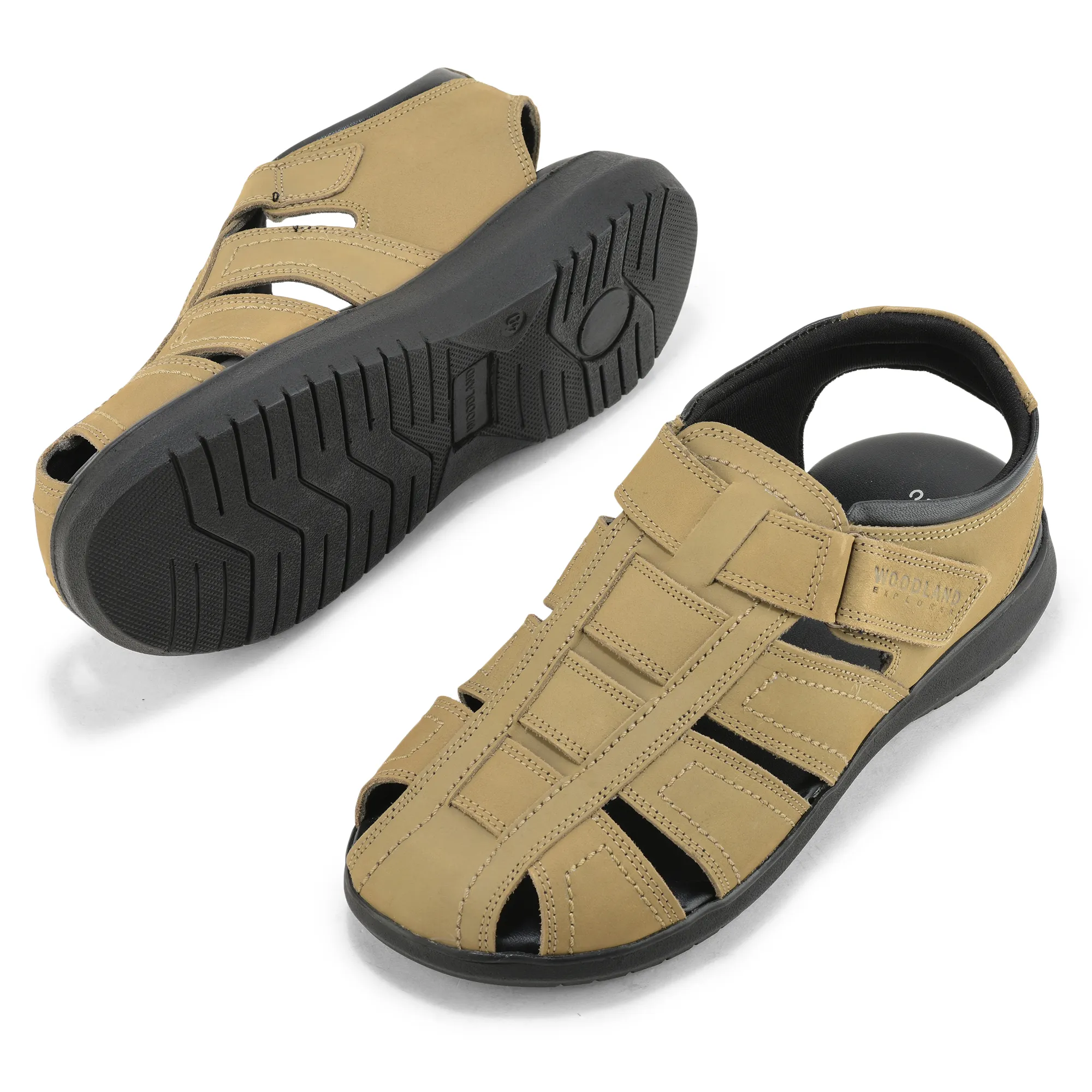 Woodland Khaki Nubuk Terrain Comfort Sandals - Thumbnail 6