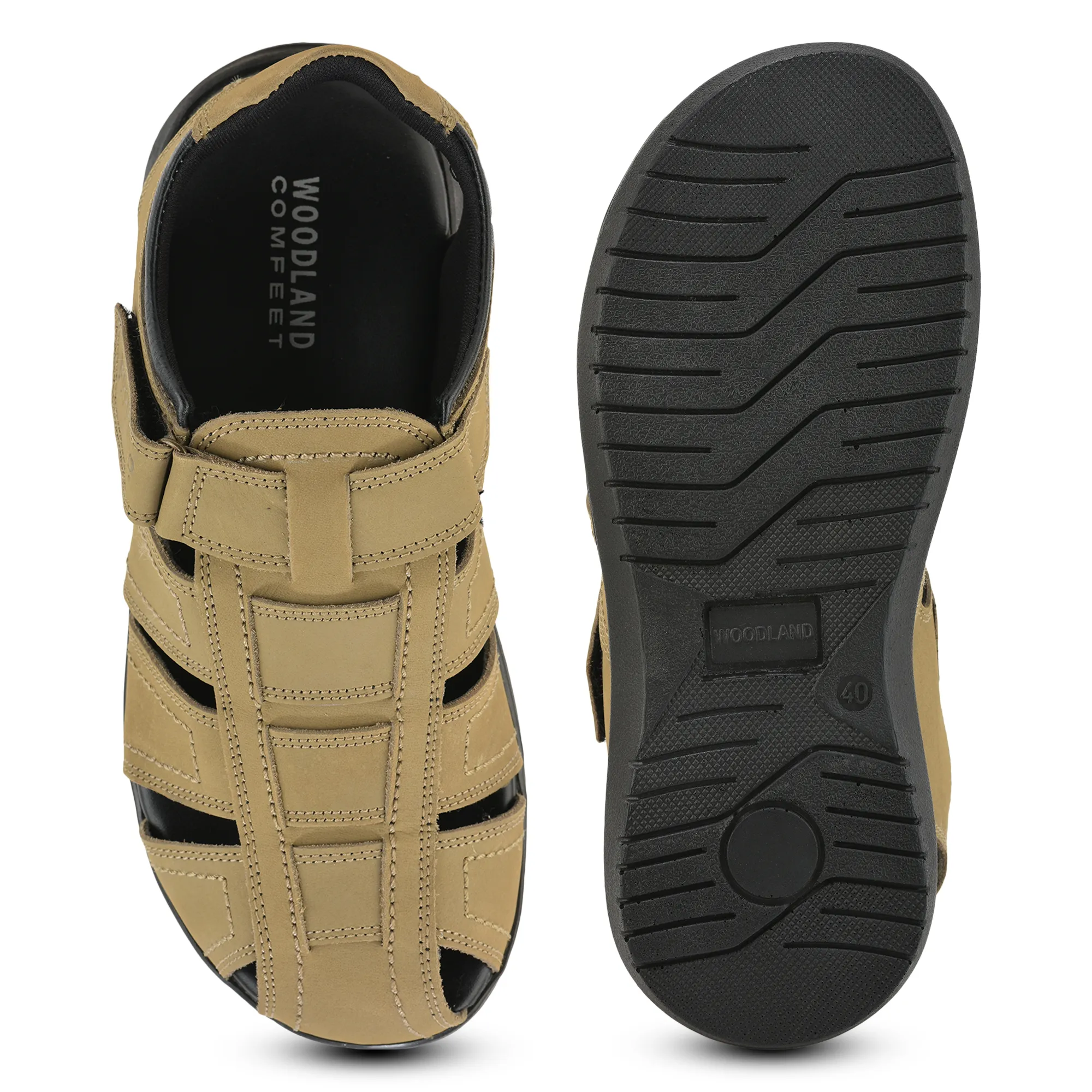 Woodland Khaki Nubuk Terrain Comfort Sandals - Thumbnail 9