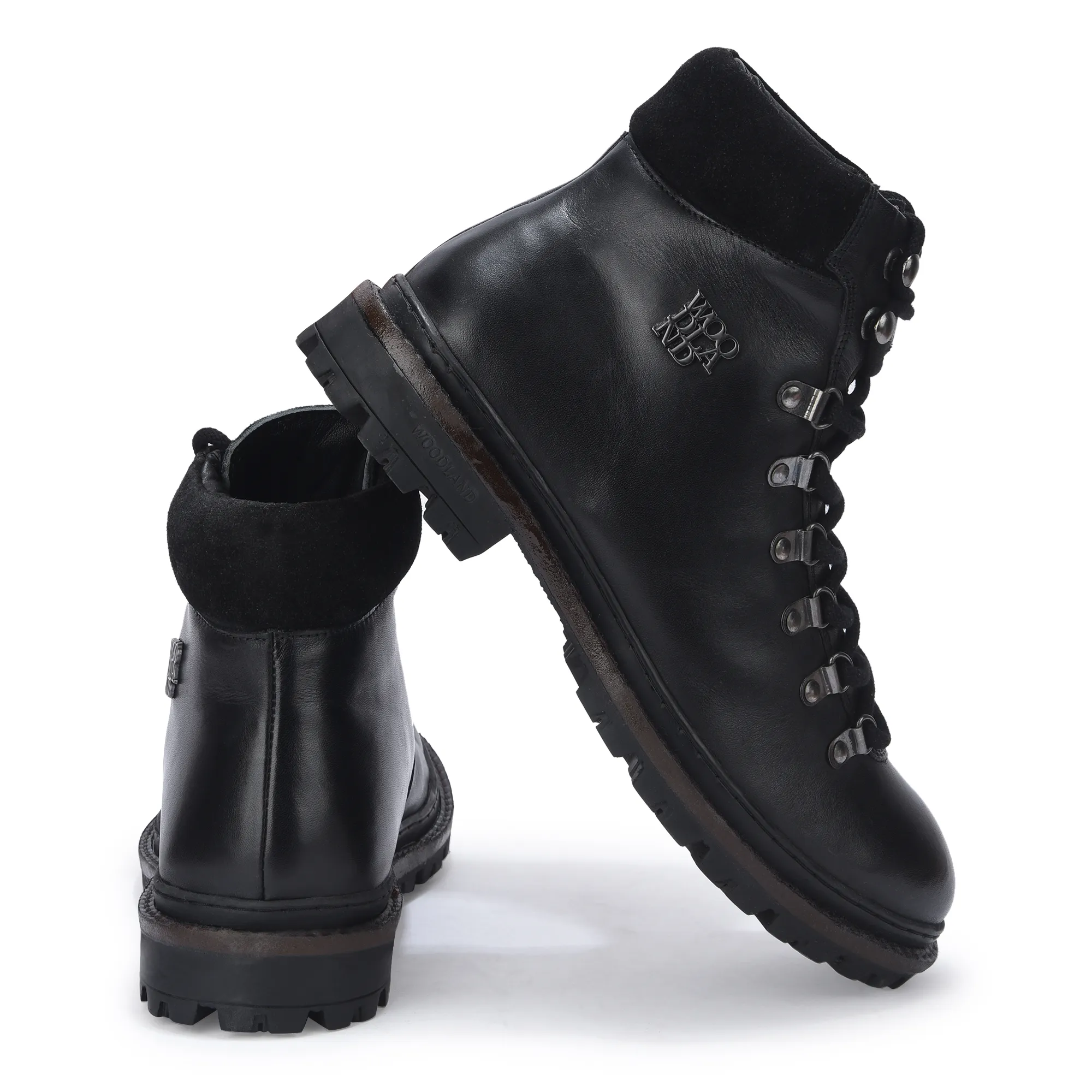 Men Black Softy Leather Outdoor Boots - Thumbnail 10