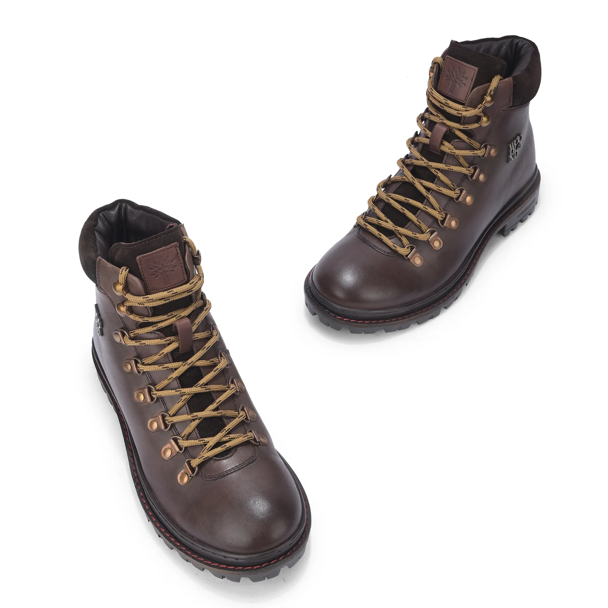 Men Brown  Softy Leather Outdoor Boots - Thumbnail 2
