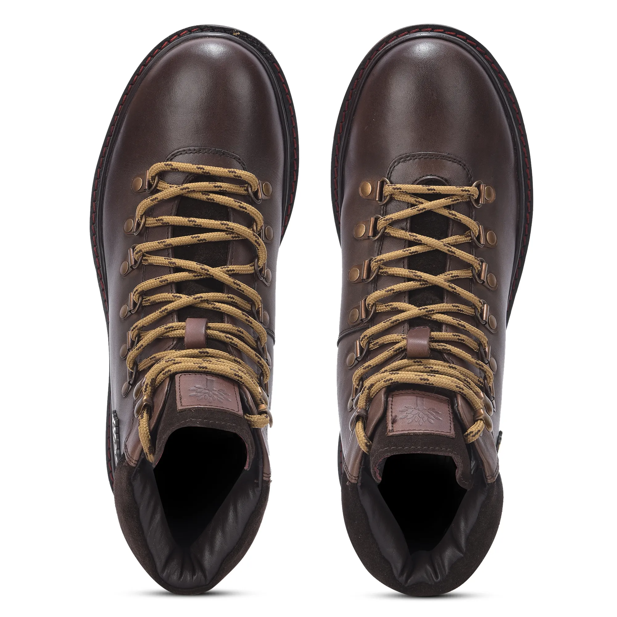 Men Brown  Softy Leather Outdoor Boots - Thumbnail 4
