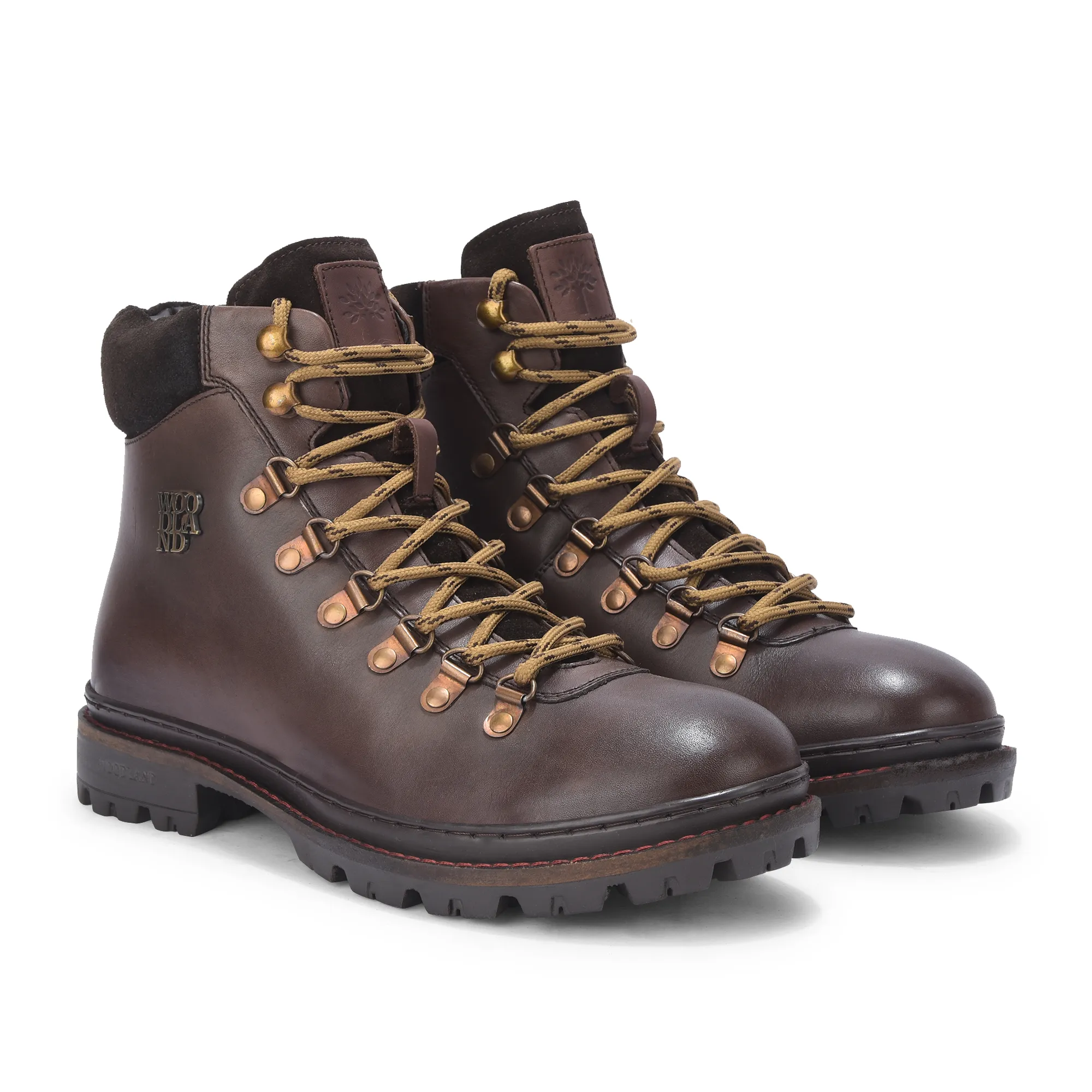 Men Brown  Softy Leather Outdoor Boots - Thumbnail 7