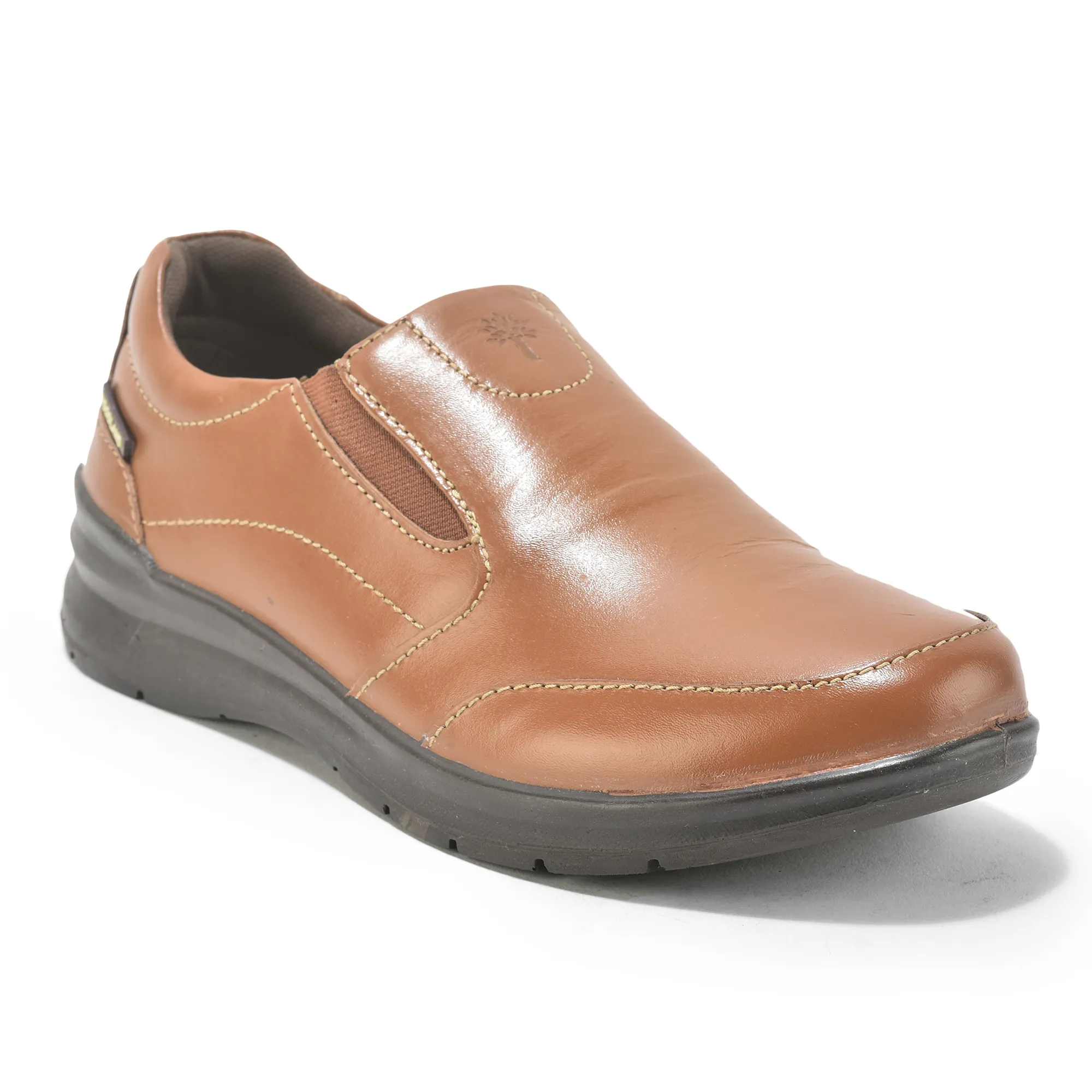 Woodland Tan Classic Slip-on Shoes For Men - Thumbnail 3