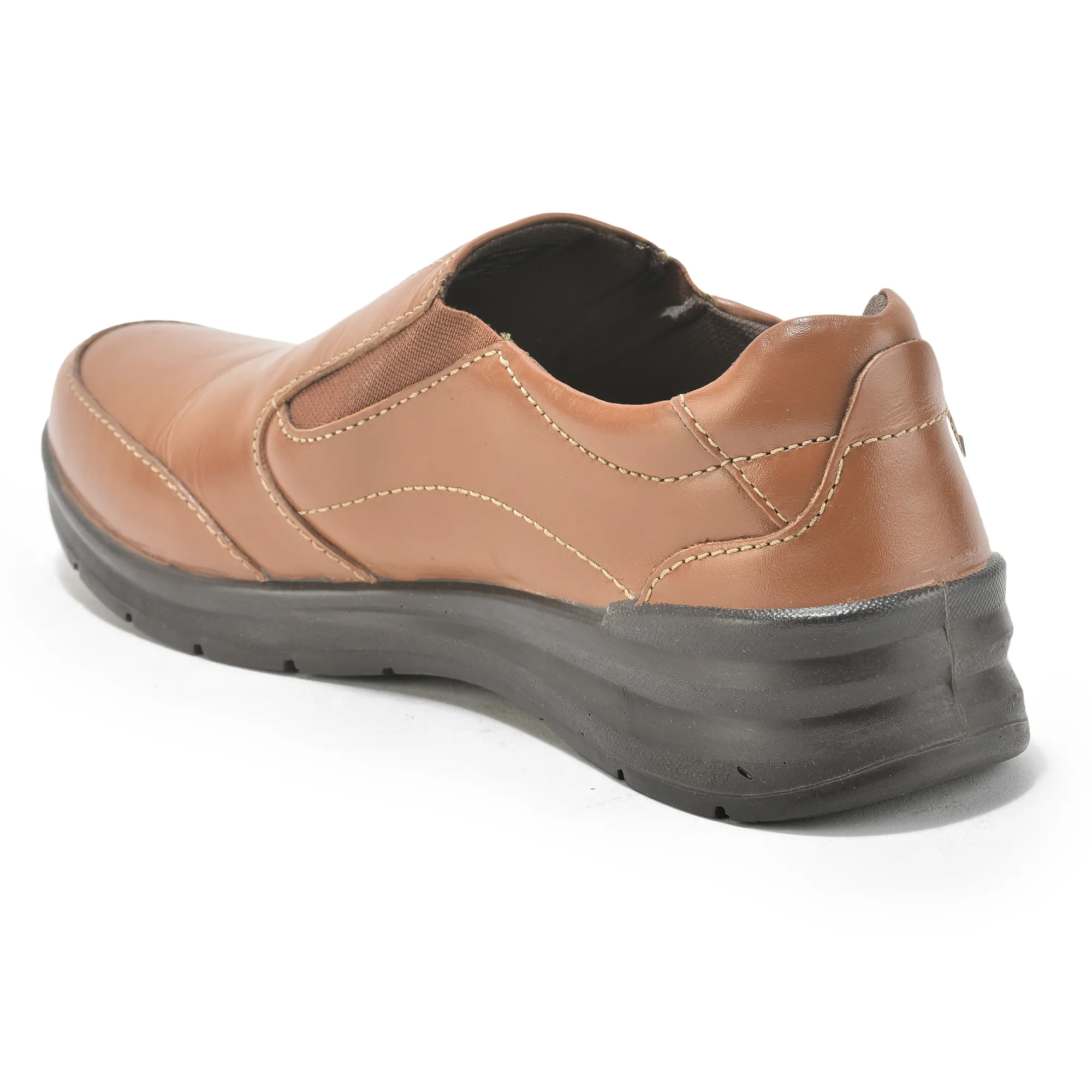 Woodland Tan Classic Slip-on Shoes For Men - Thumbnail 6