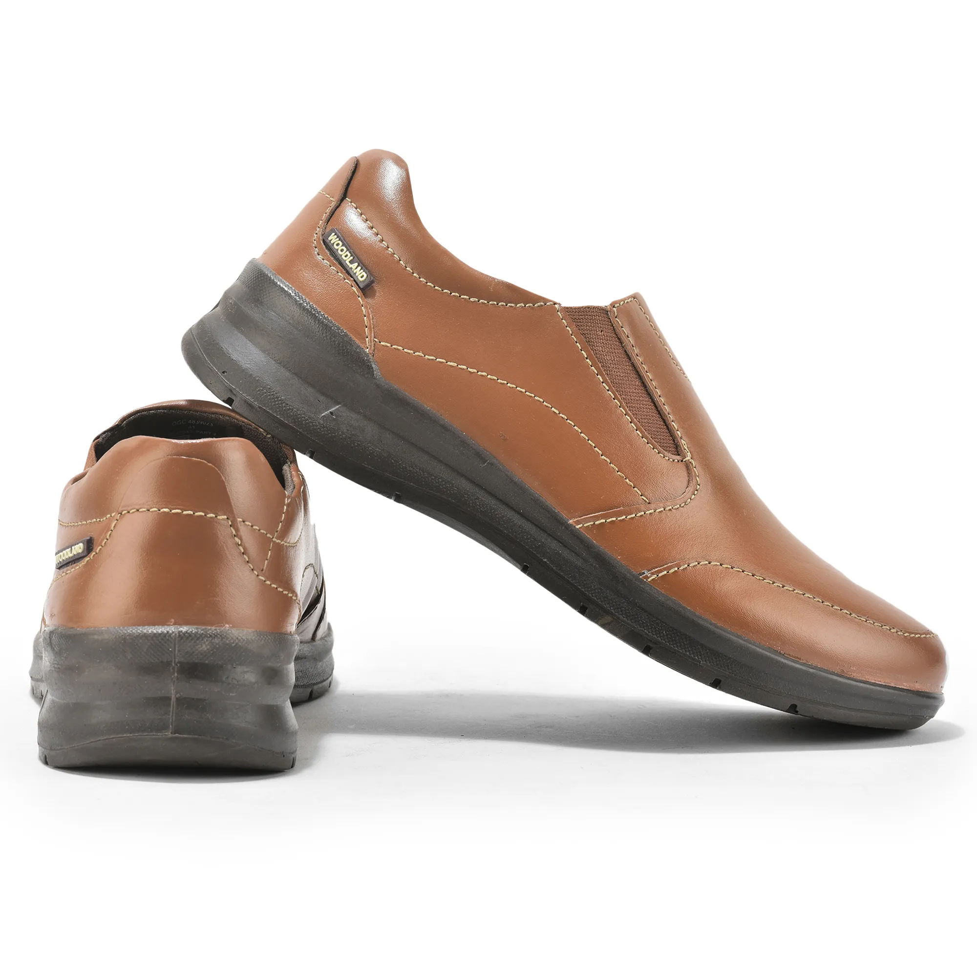 Woodland Tan Classic Slip-on Shoes For Men - Thumbnail 10