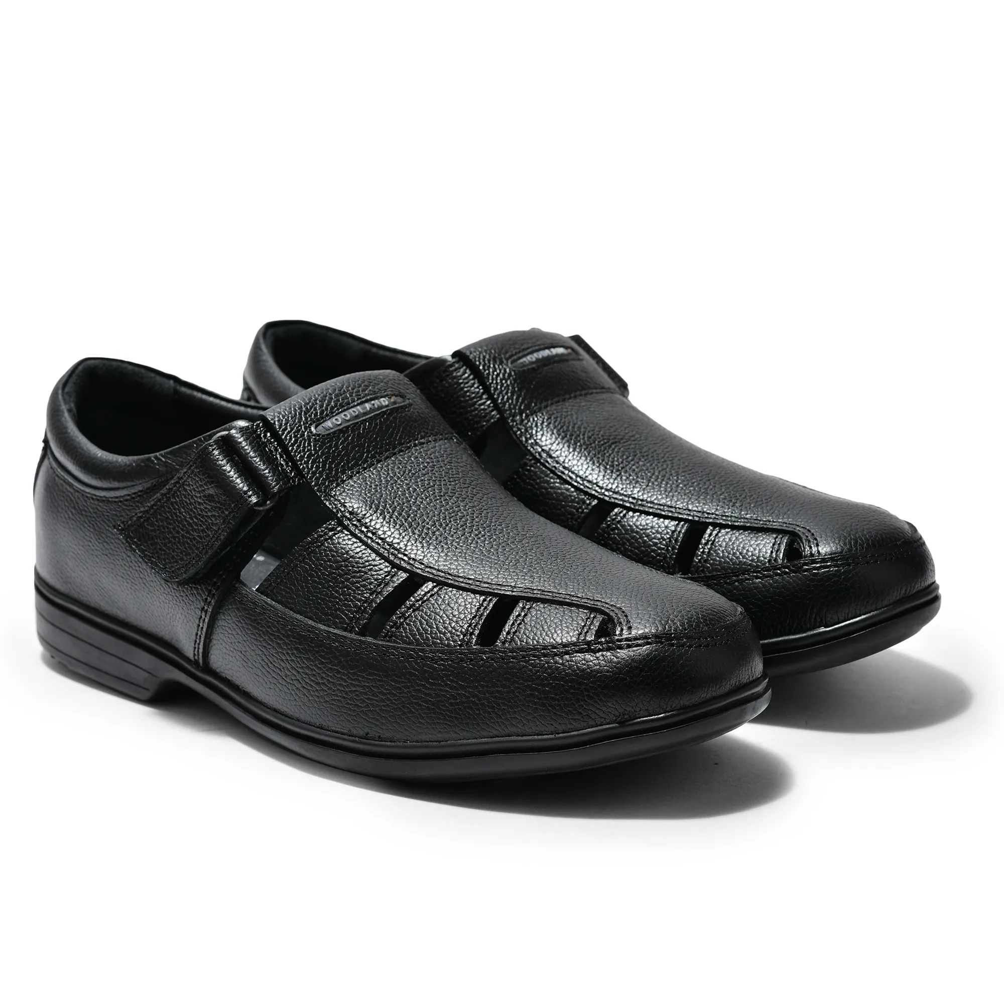 Woodland Black Softy Sandals for Men
 - Thumbnail 7