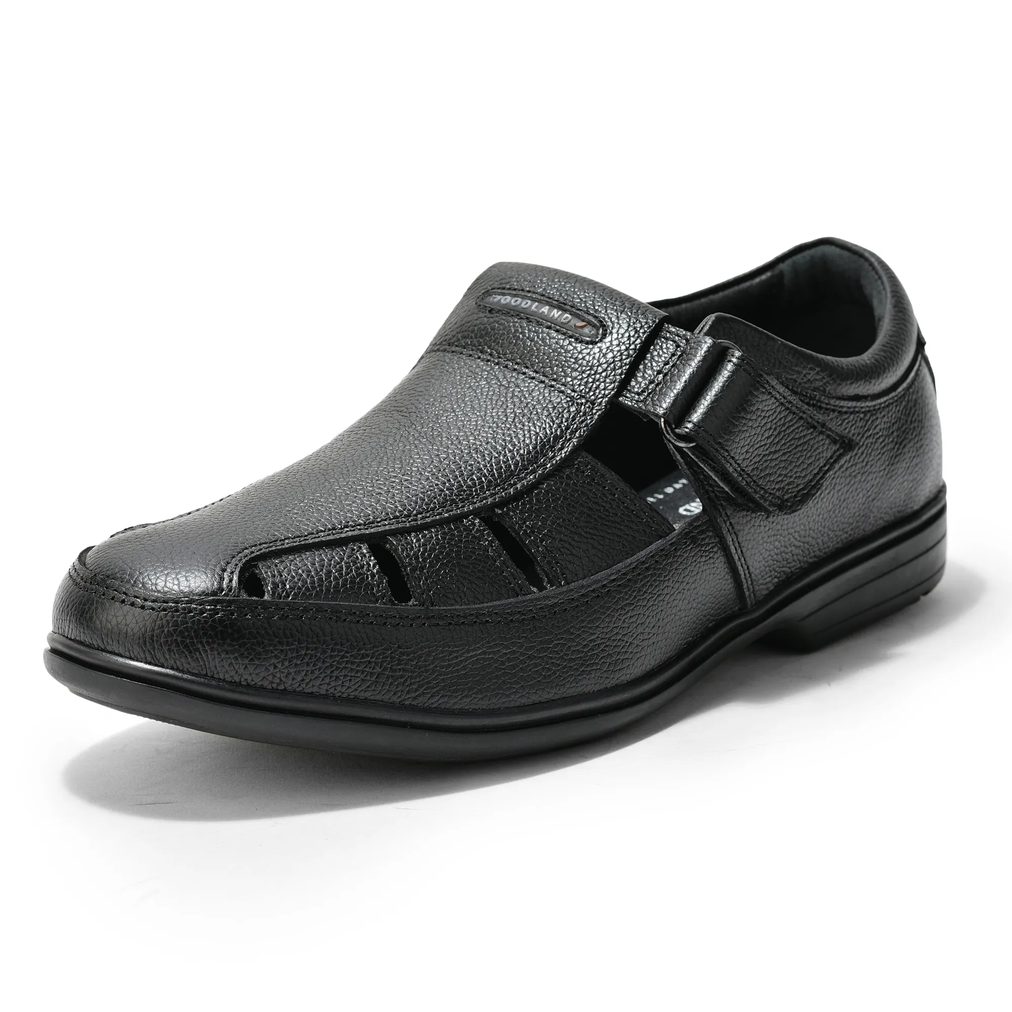 Woodland Black Softy Sandals for Men
 - Thumbnail 11