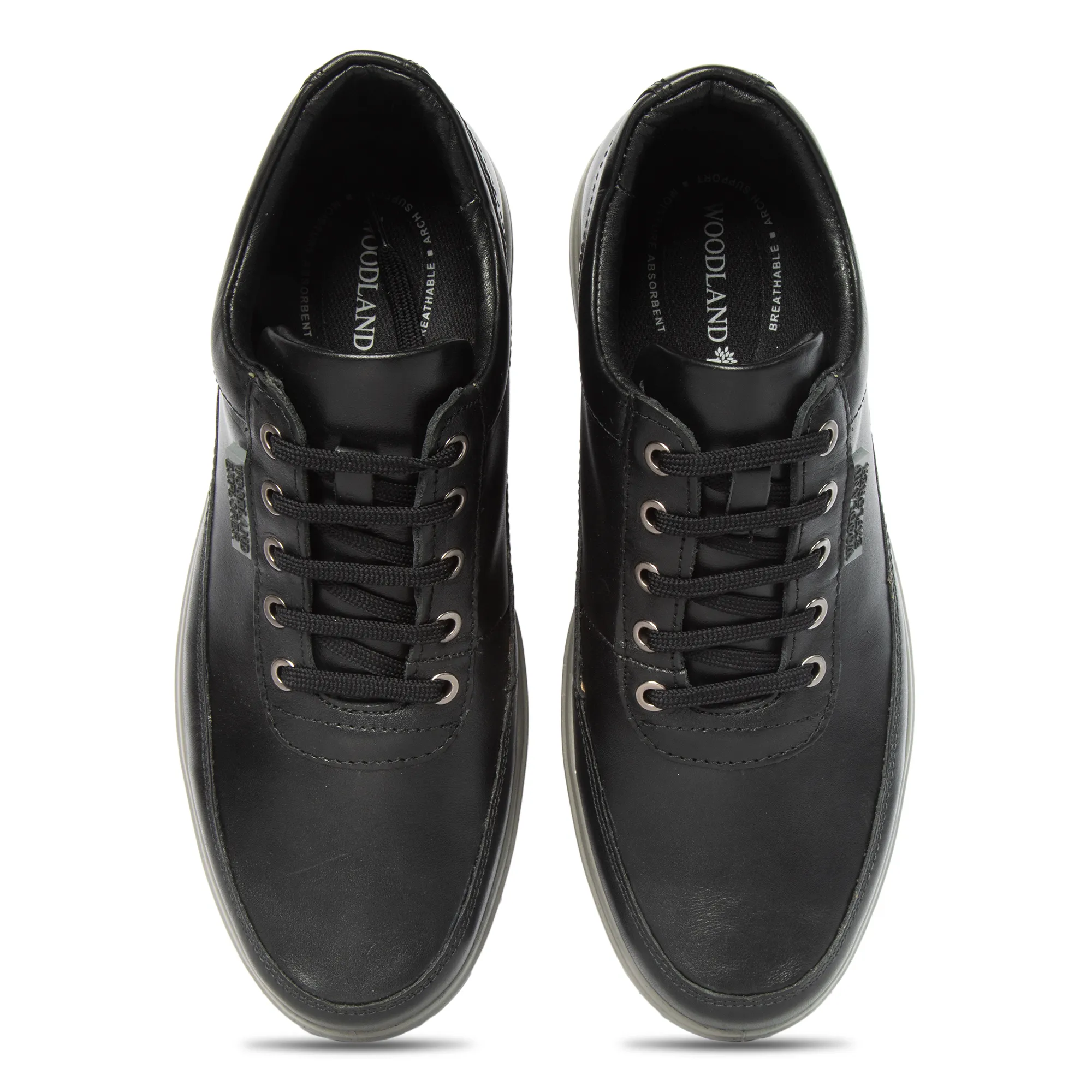 Black Casual Shoe For Men - Thumbnail 2