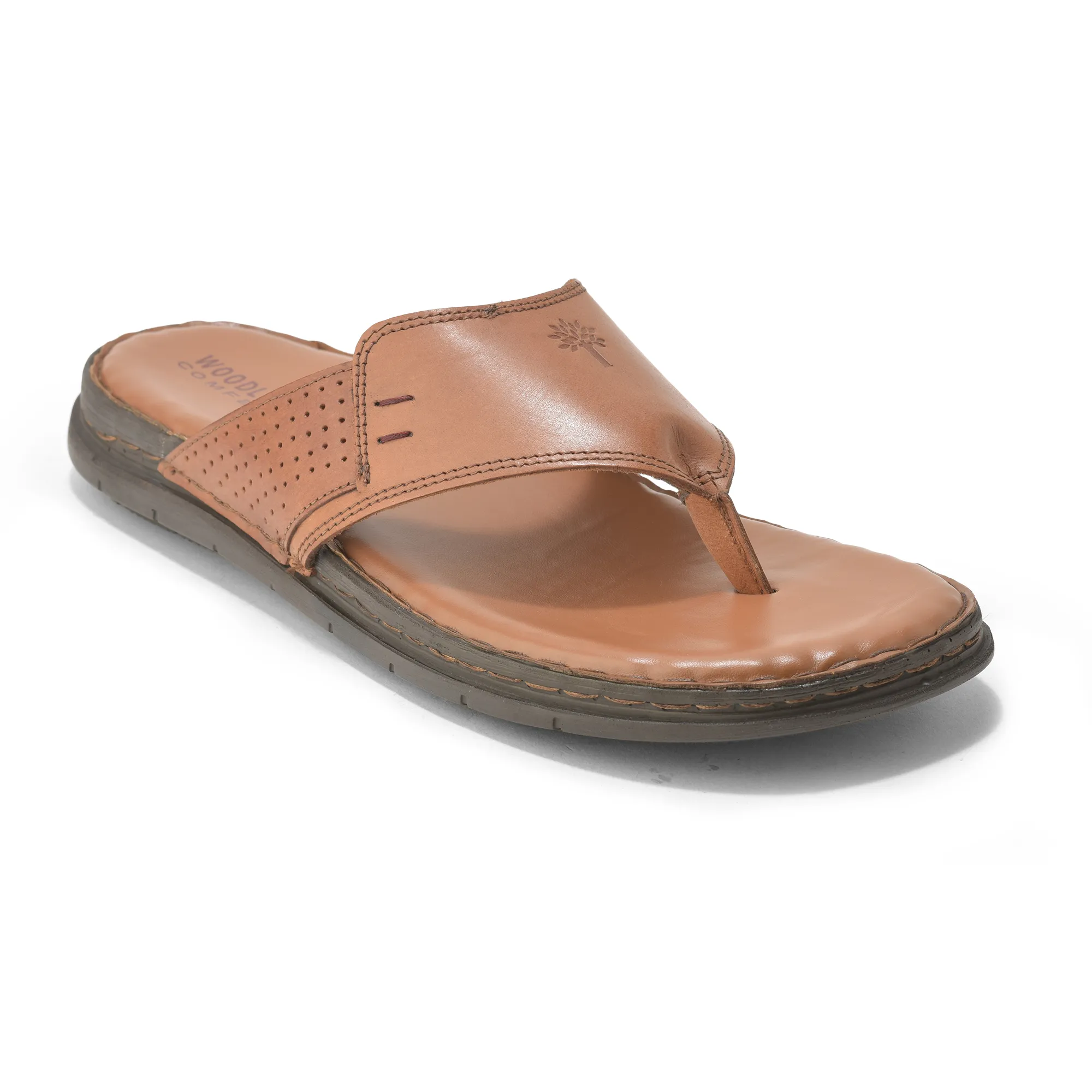 Woodland Tan Mens Softy Slipper - Thumbnail 3
