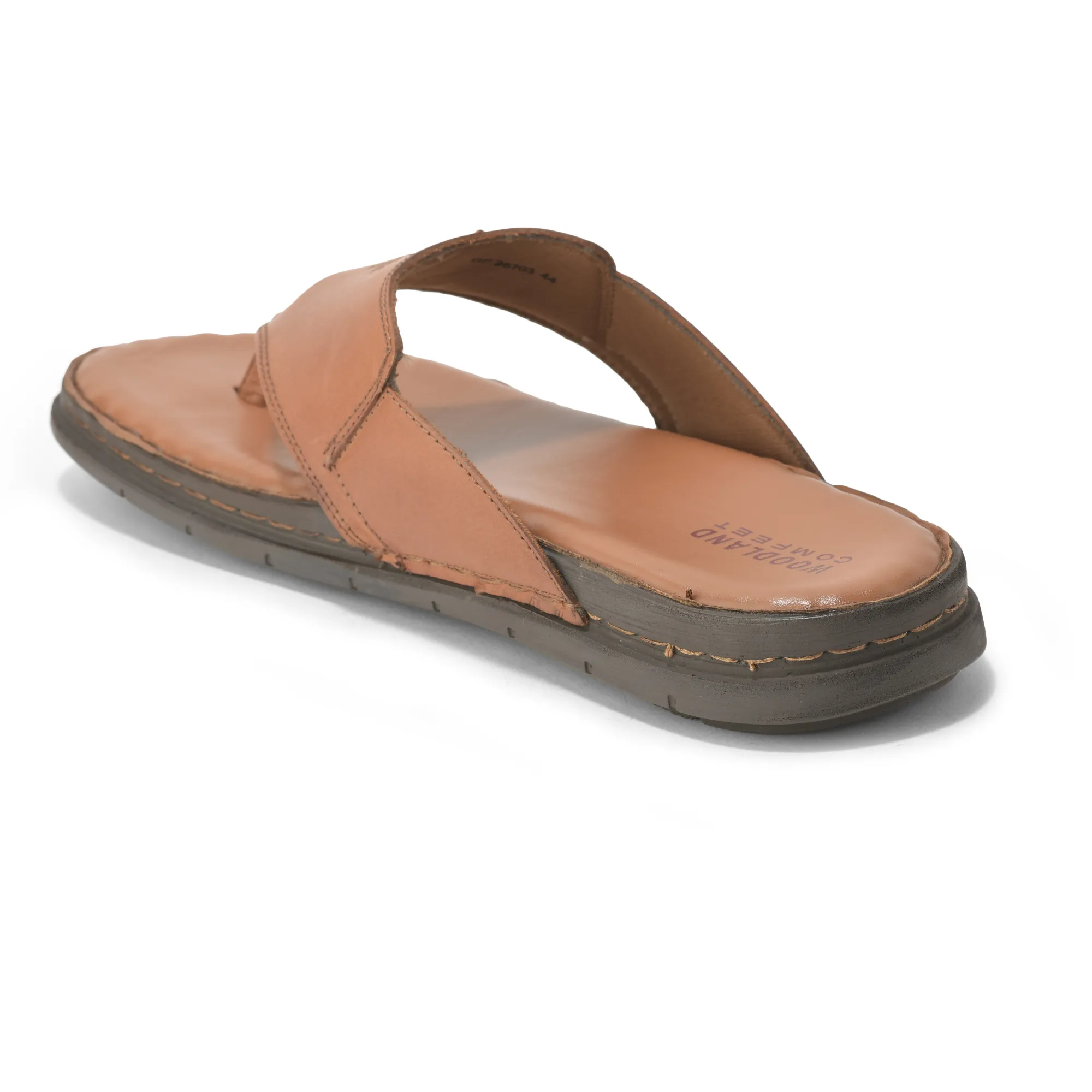 Woodland Tan Mens Softy Slipper - Thumbnail 7