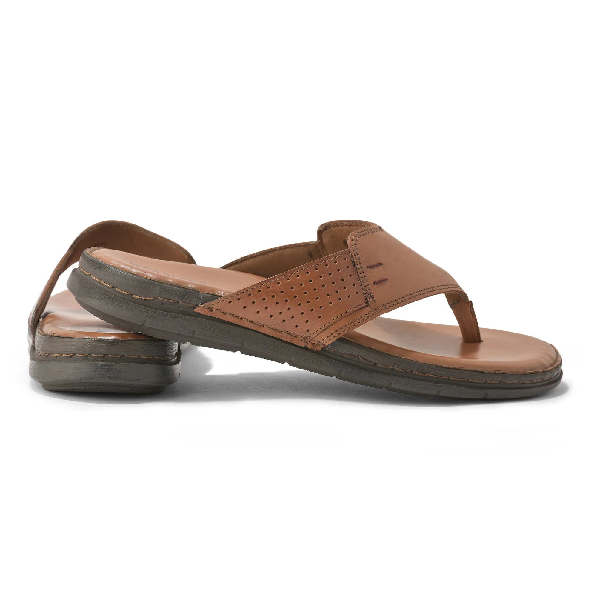 Woodland Tan Mens Softy Slipper - Thumbnail 10