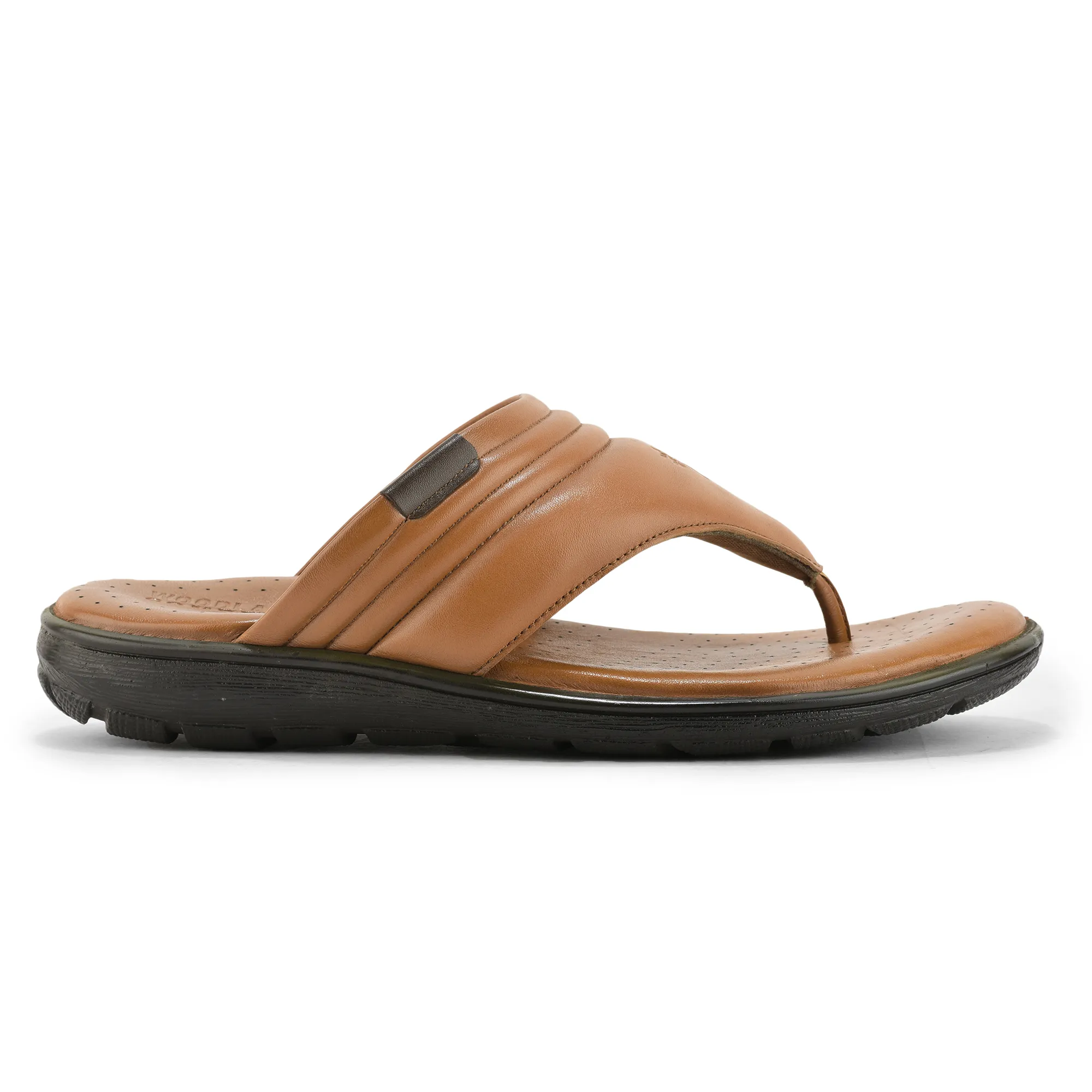 Woodland Men Tan Softy Glide Slippers - Thumbnail 2