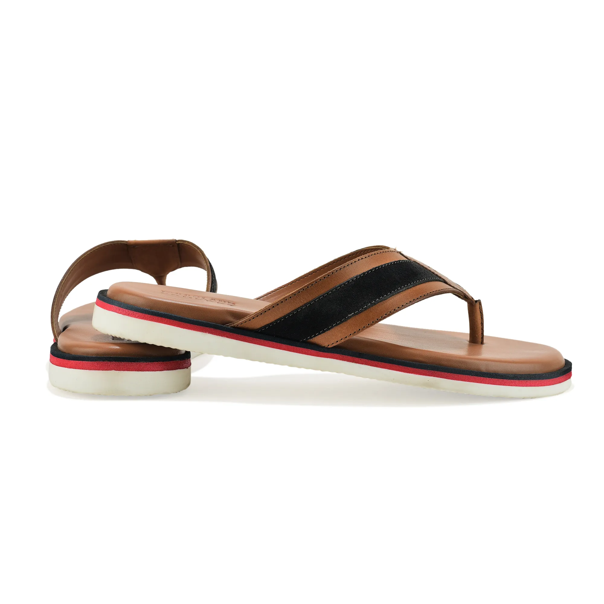 Woodland Tan DriftWalk Softy Leather Slippers for Men - Thumbnail 10
