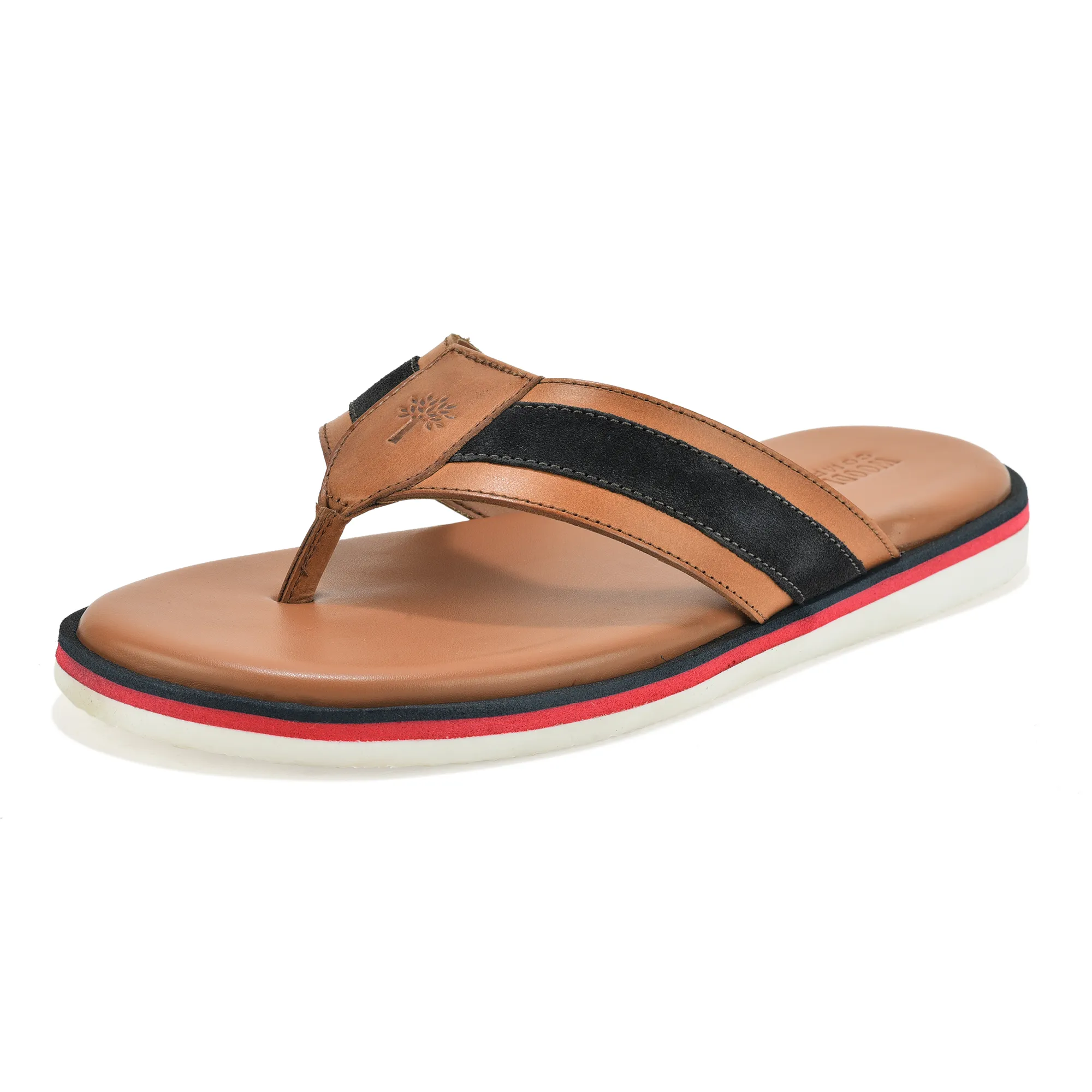 Woodland Tan DriftWalk Softy Leather Slippers for Men - Thumbnail 11