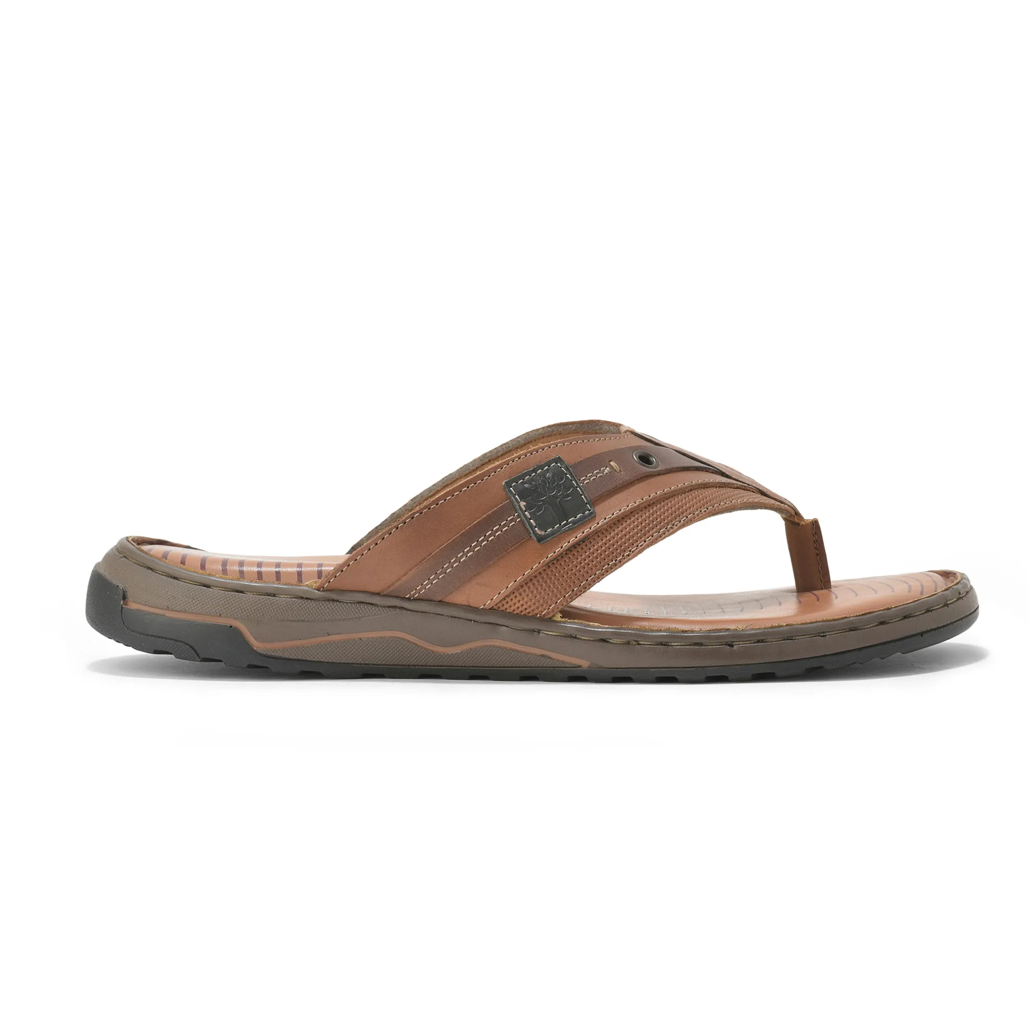 Woodland Men’s Tan Classic Ease Slippers - Thumbnail 2