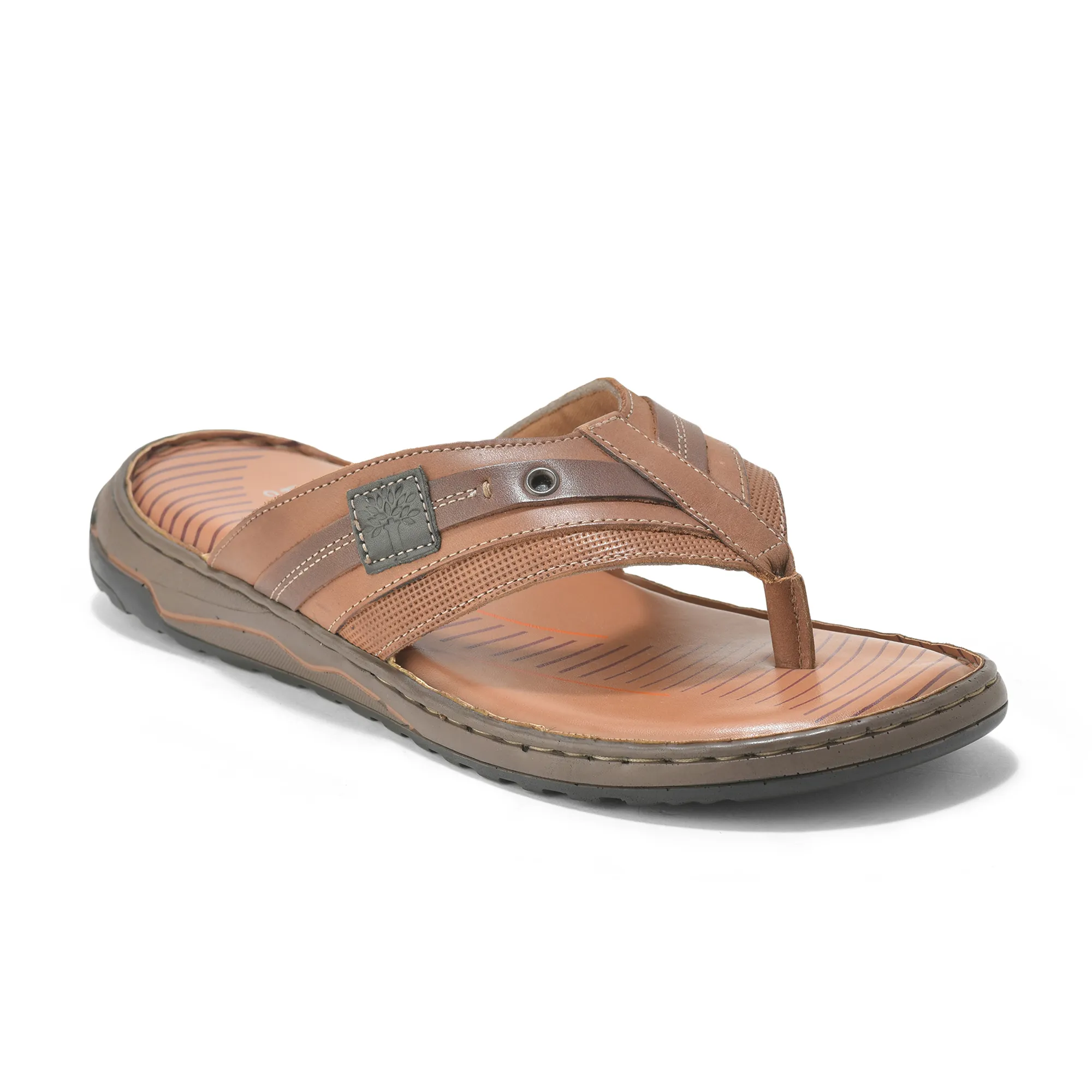 Woodland Men’s Tan Classic Ease Slippers - Thumbnail 3