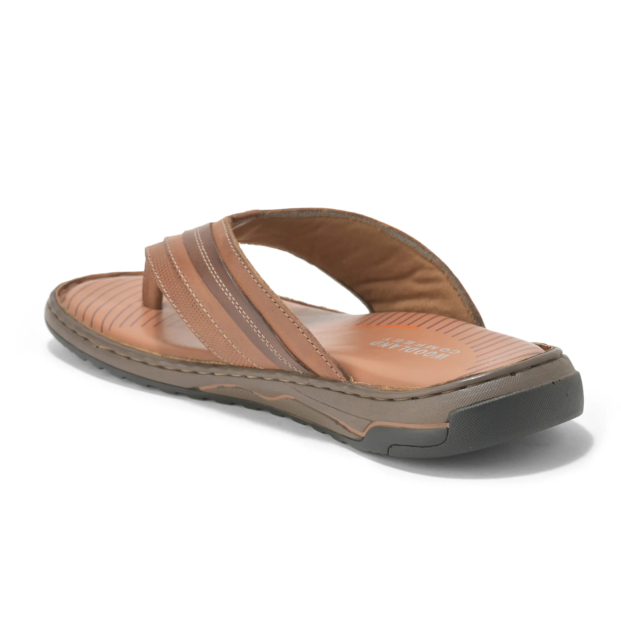 Woodland Men’s Tan Classic Ease Slippers - Thumbnail 7
