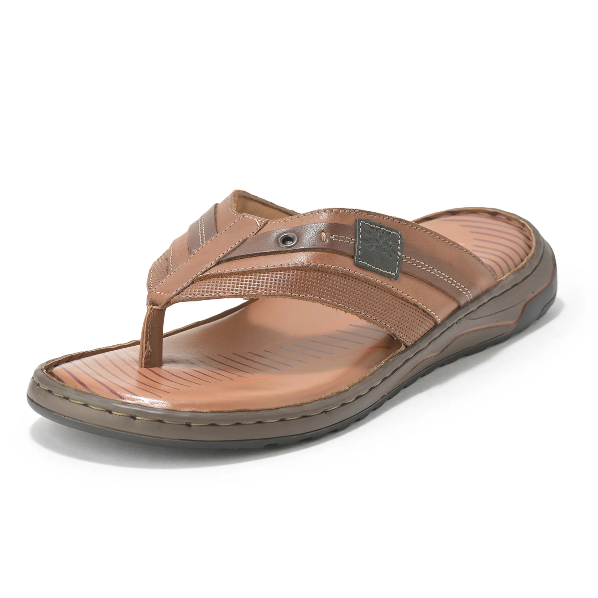 Woodland Men’s Tan Classic Ease Slippers - Thumbnail 11