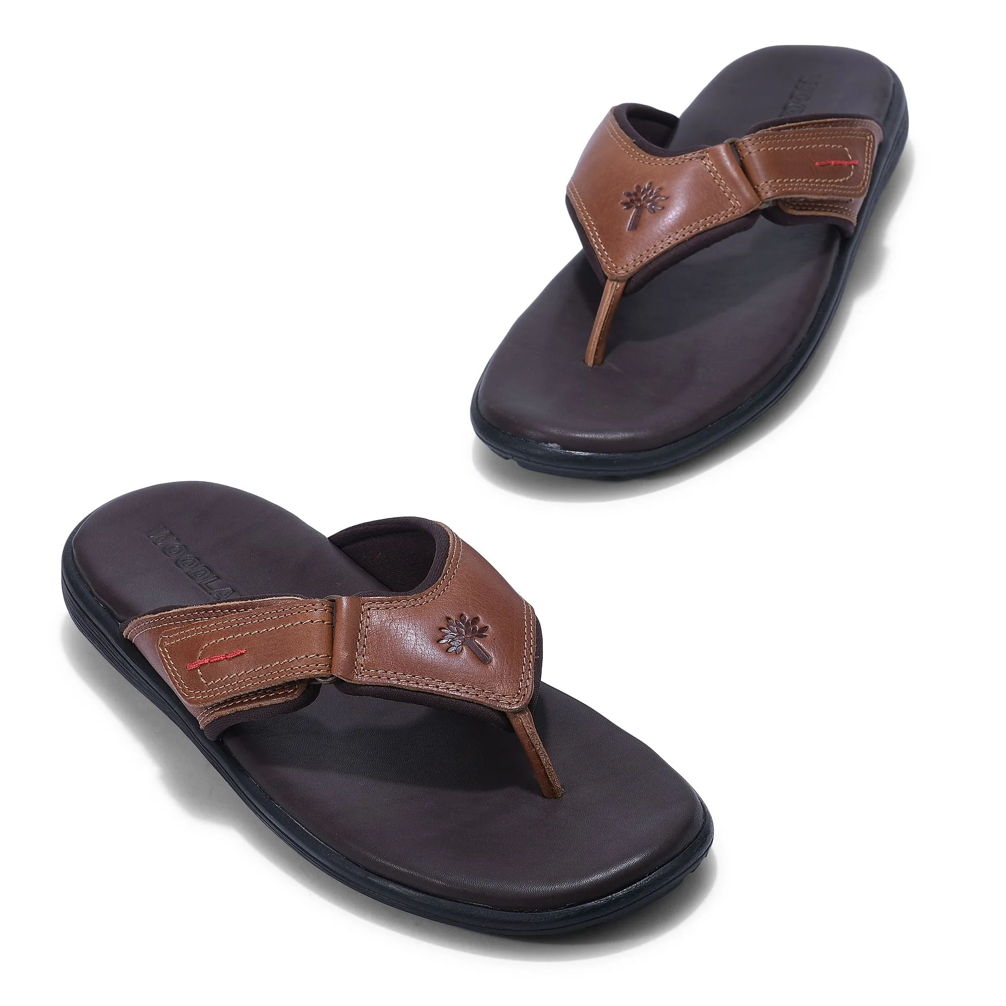 Tan casual slipper for men - Thumbnail 2