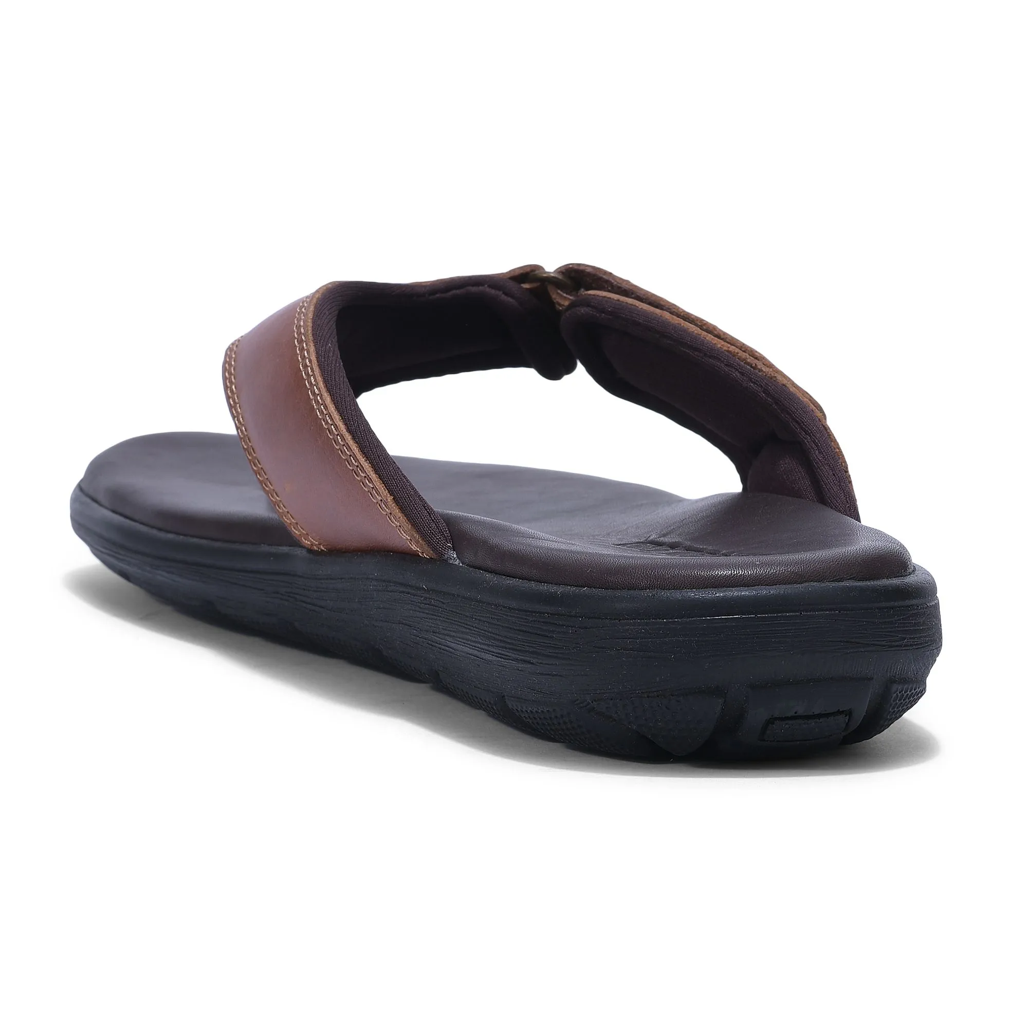 Tan casual slipper for men - Thumbnail 5
