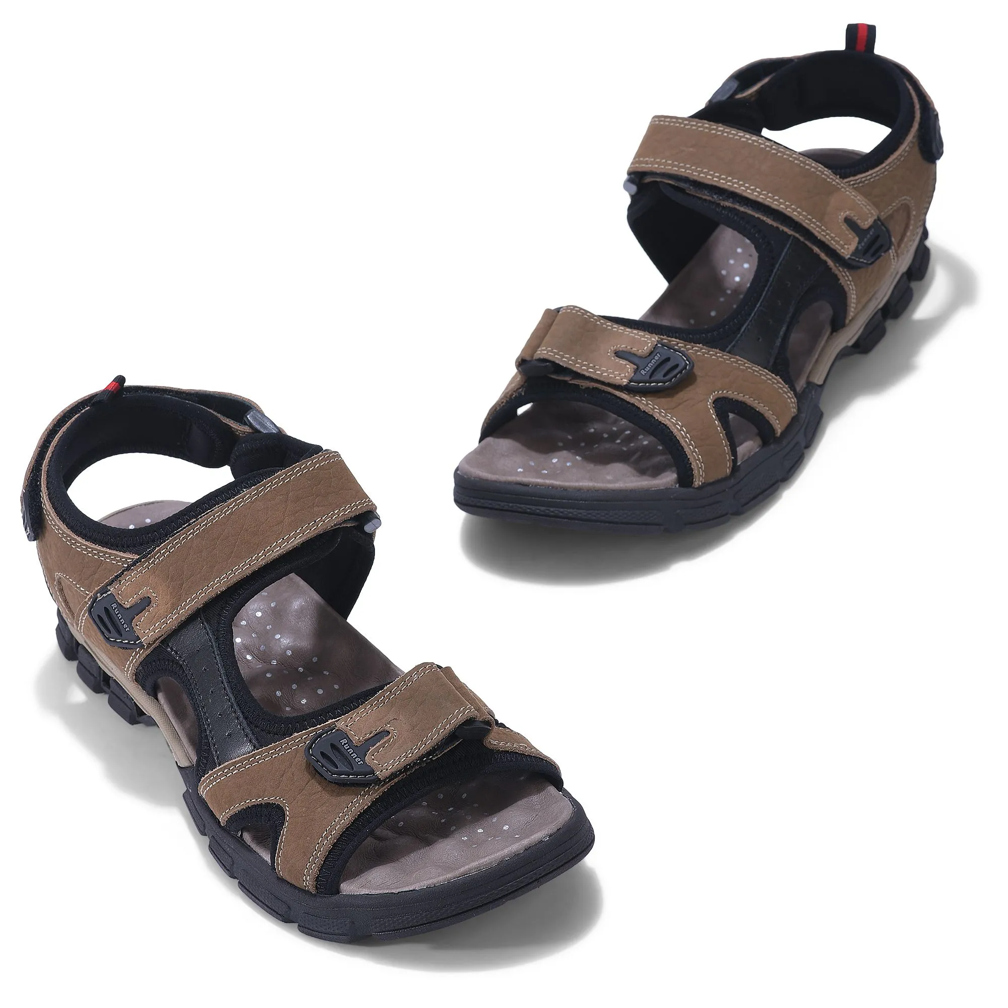 Brown sandal for men - Thumbnail 2