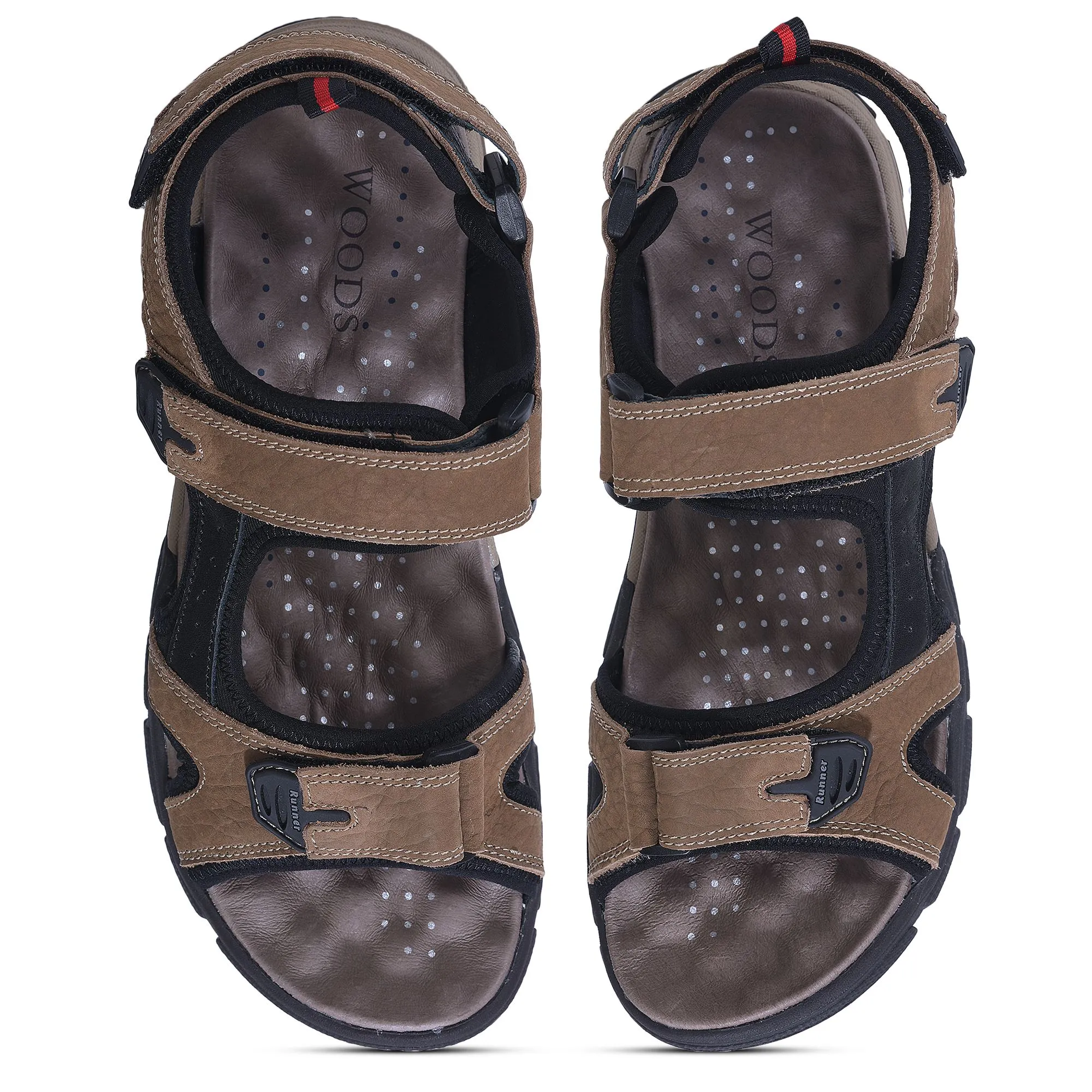 Brown sandal for men - Thumbnail 3