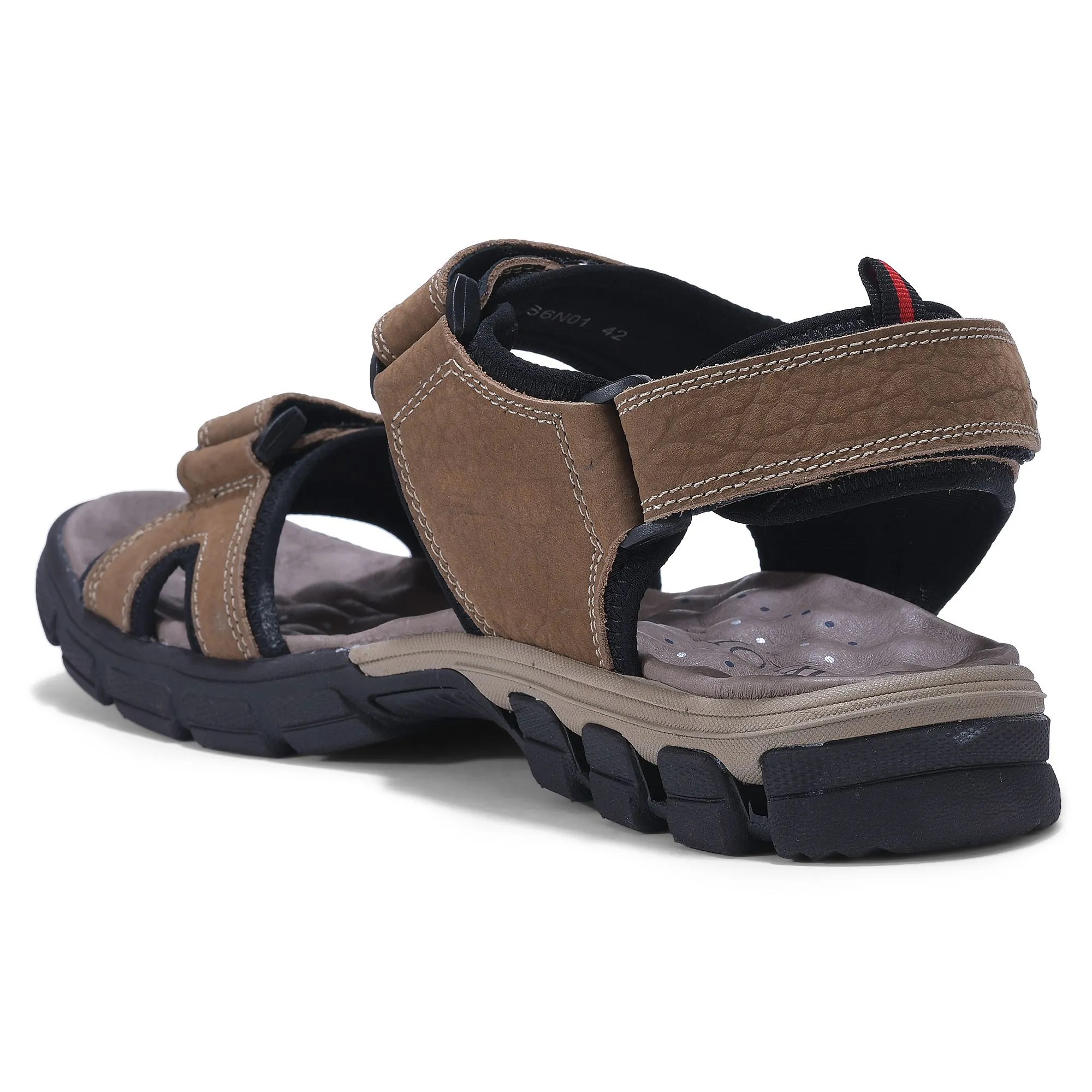 Brown sandal for men - Thumbnail 5