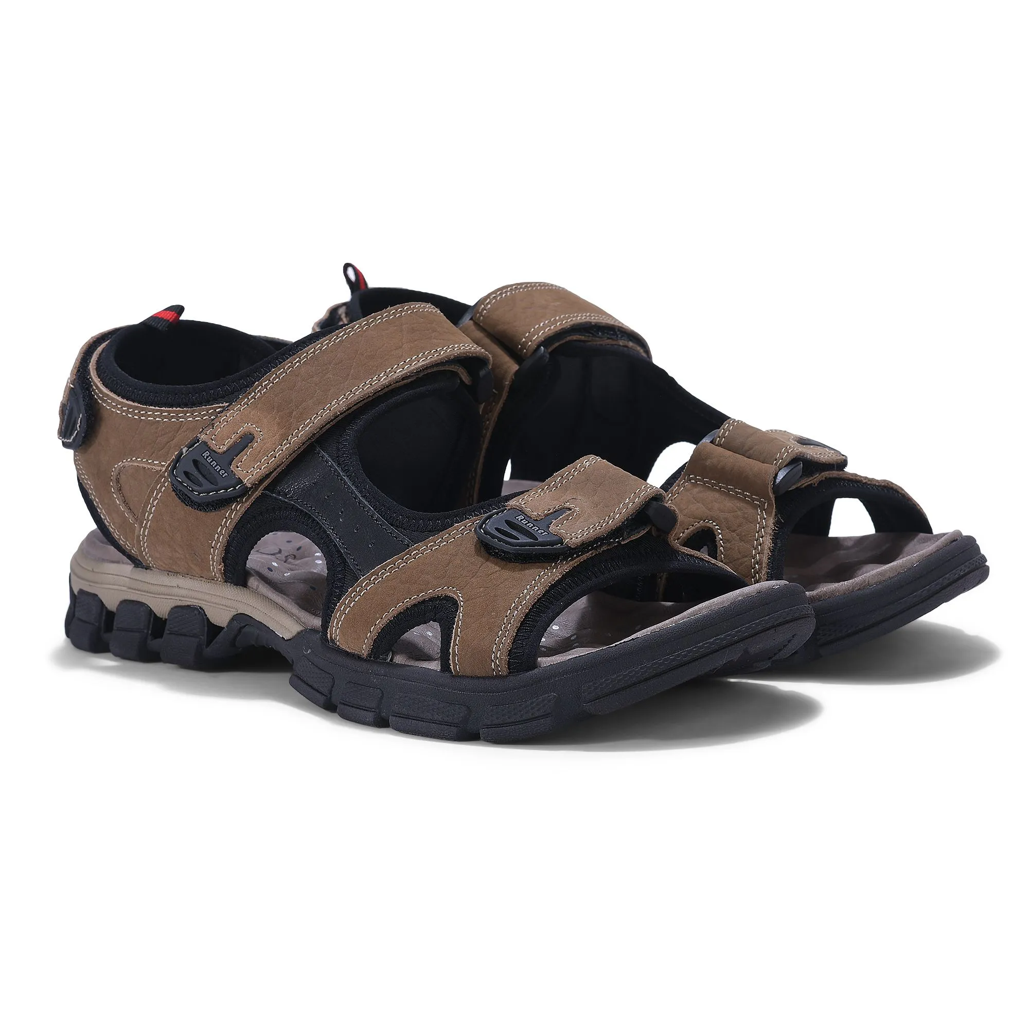Brown sandal for men - Thumbnail 6