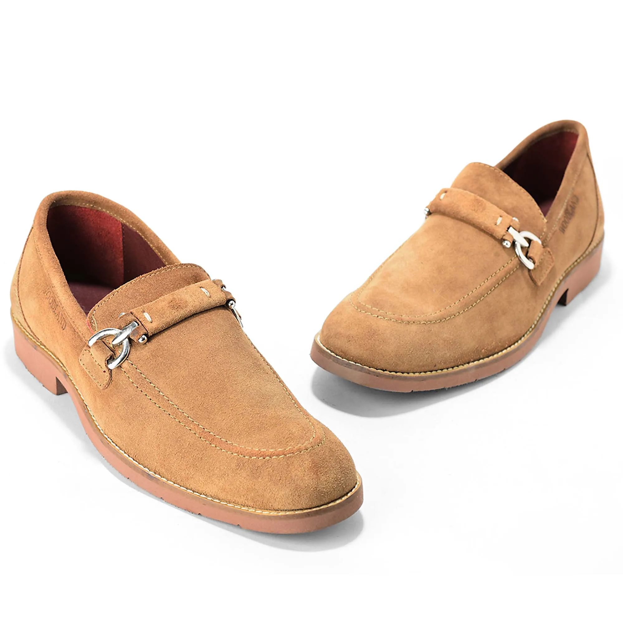 Camel Split Finish Casual Slip On Shoes For Men 3