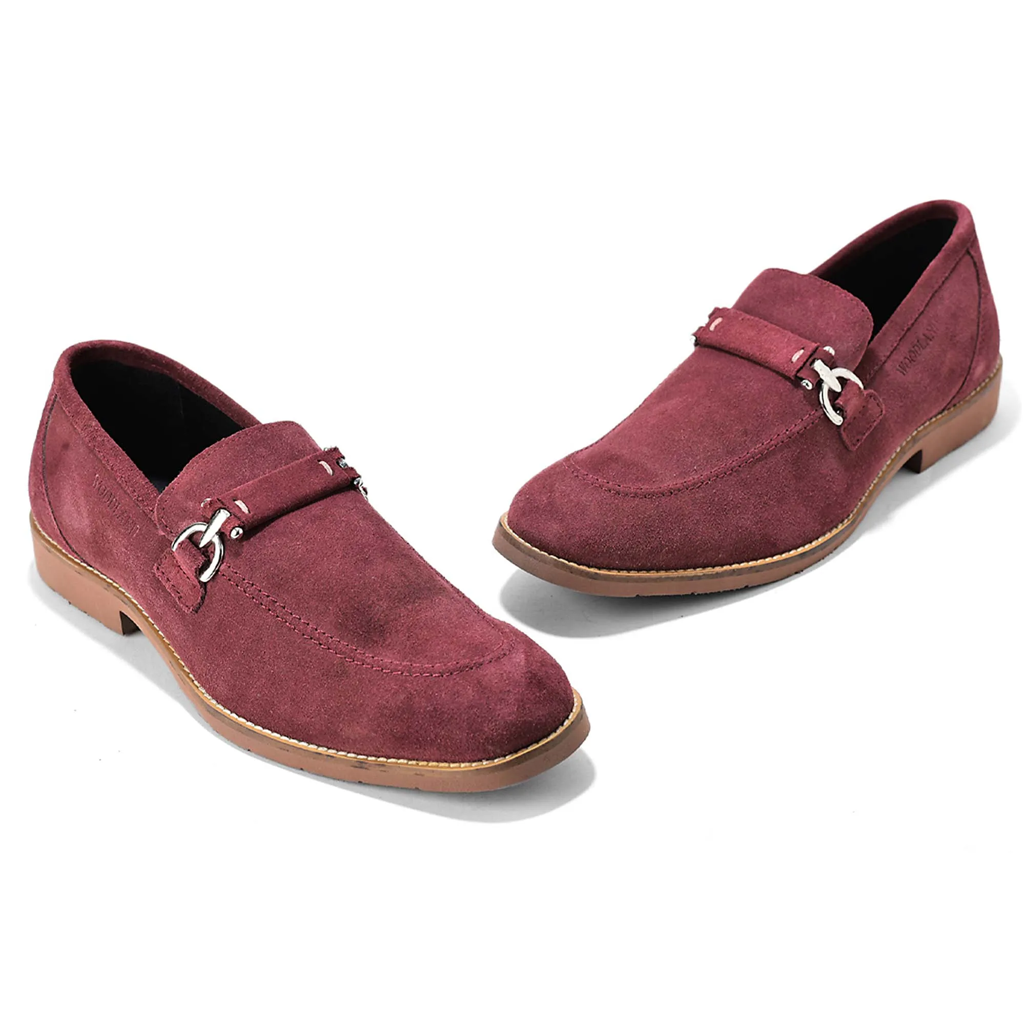 Cherry Split Finish Casual  Slip On Shoes For Men 3