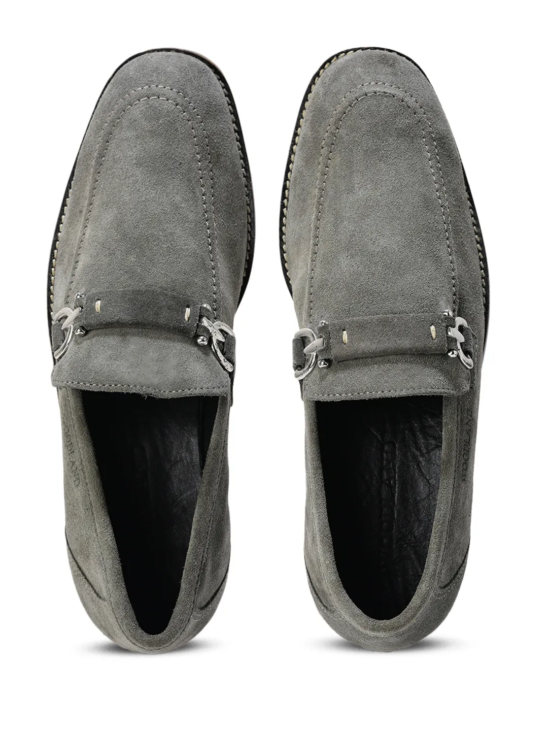 Grey Split Finish Casual Lace Up Shoes For Men 5