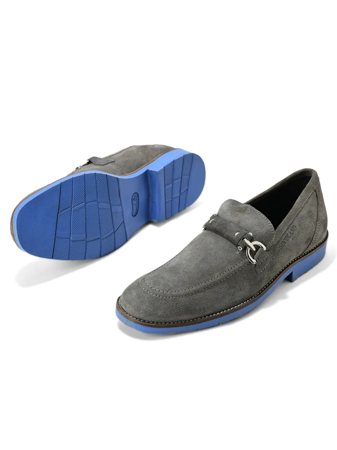 Grey Split Finish Casual Lace Up Shoes For Men 6