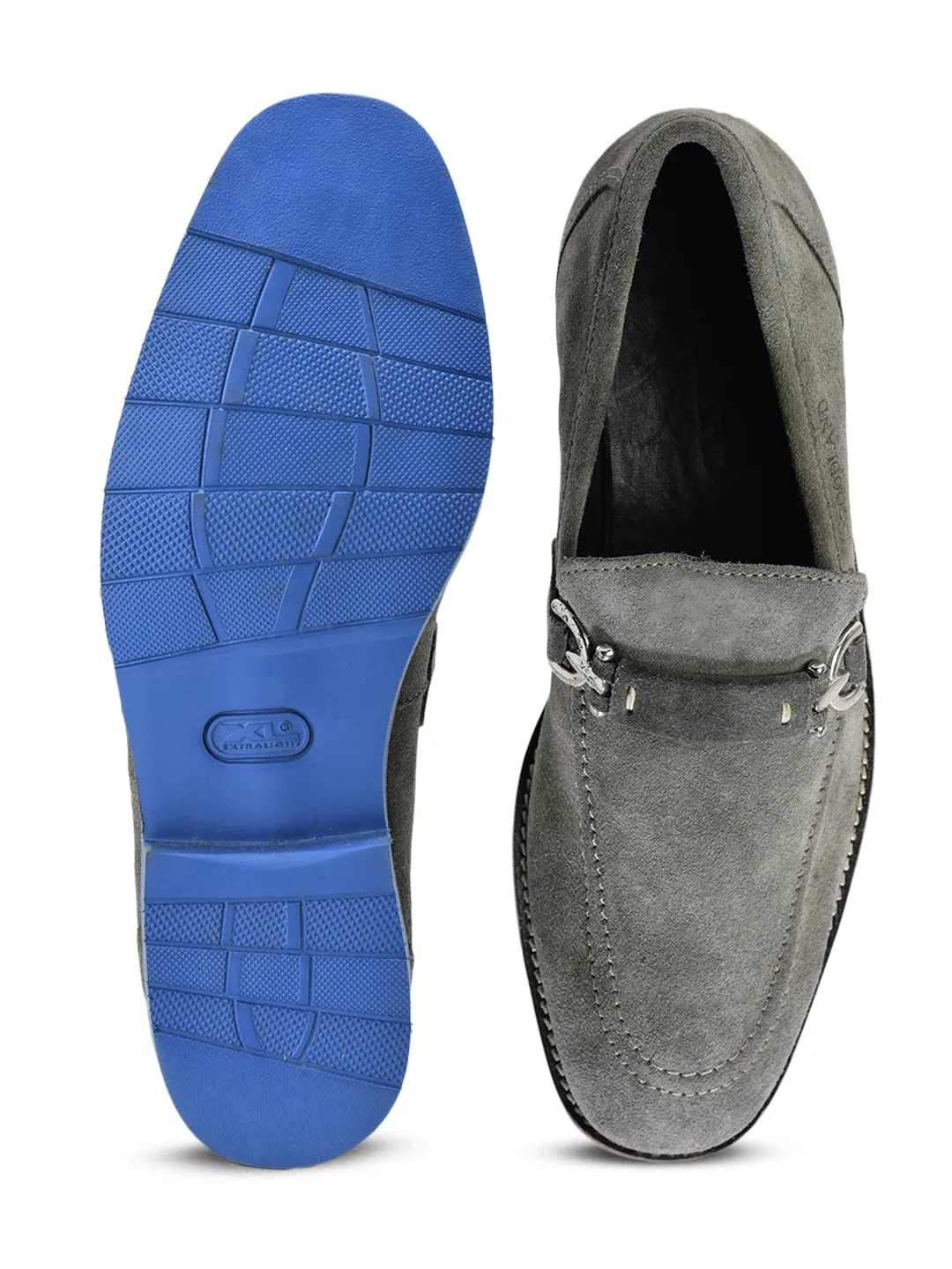 Grey Split Finish Casual Lace Up Shoes For Men 9