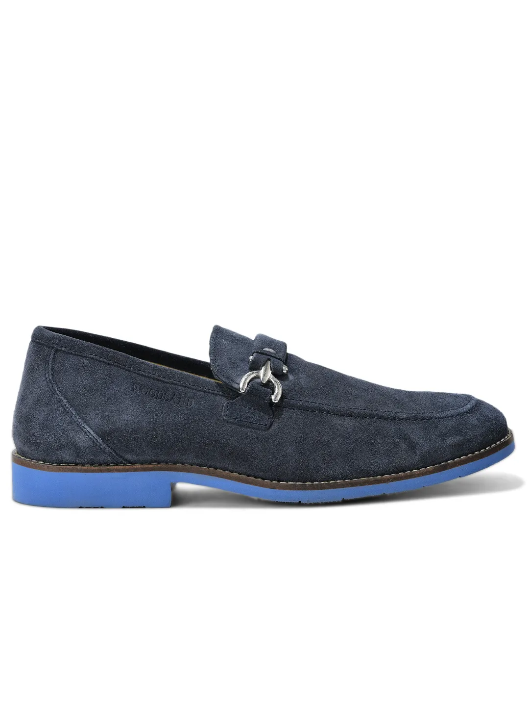 Navy Split Finish Casual  Slip On Shoes For Men 2