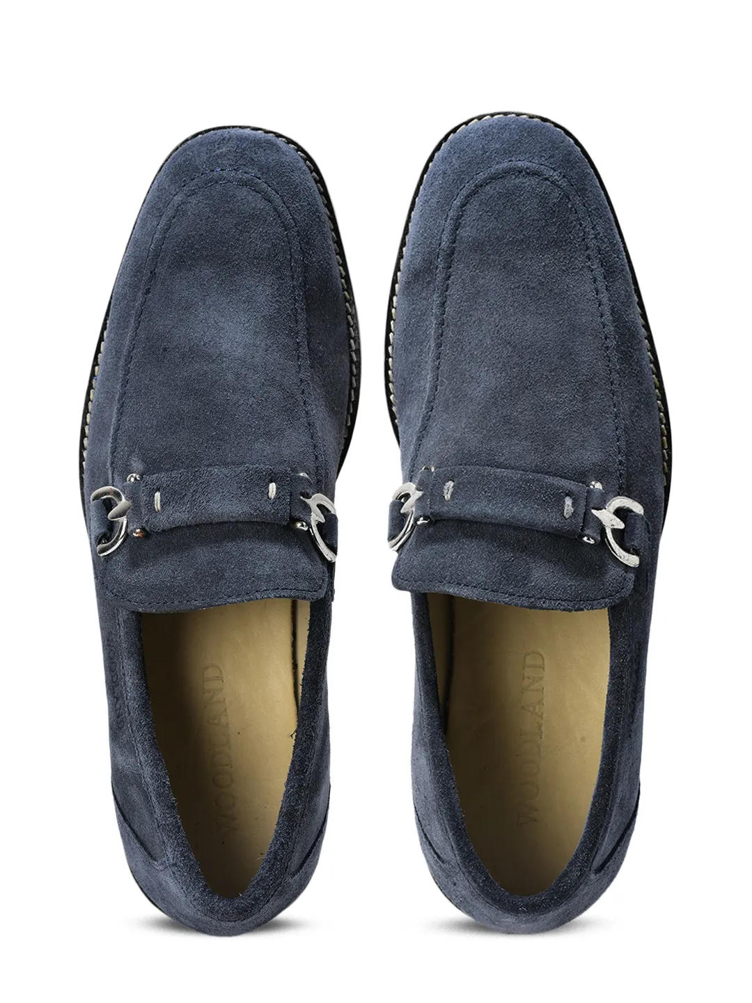 Navy Split Finish Casual  Slip On Shoes For Men 5