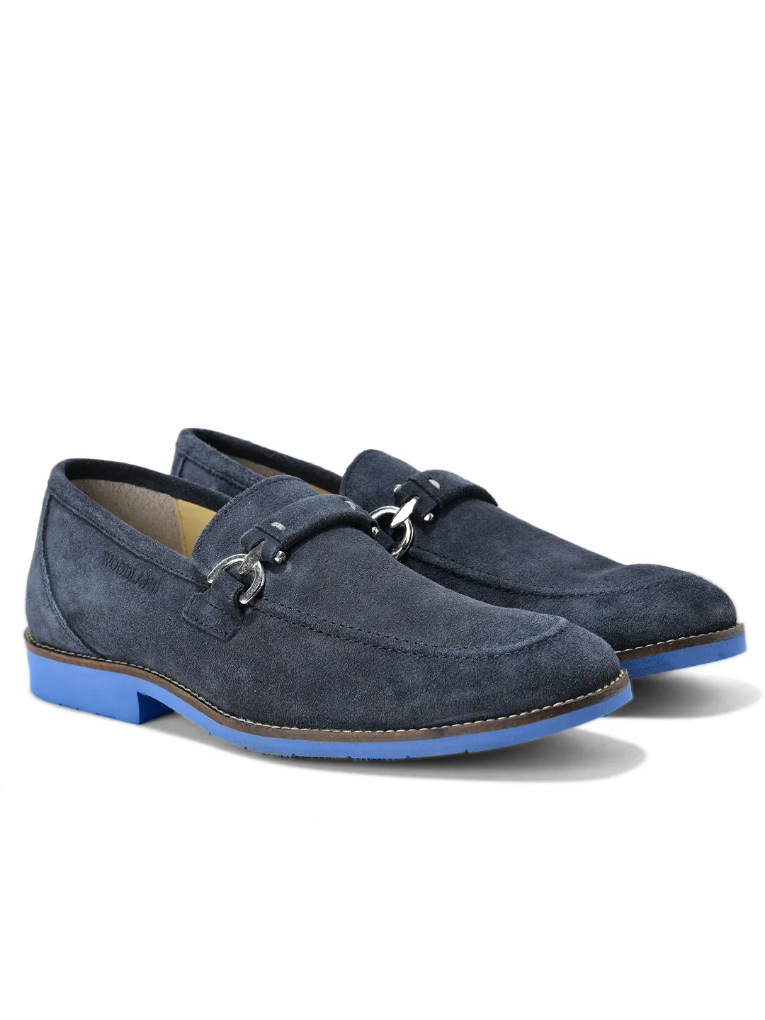 Navy Split Finish Casual  Slip On Shoes For Men 8