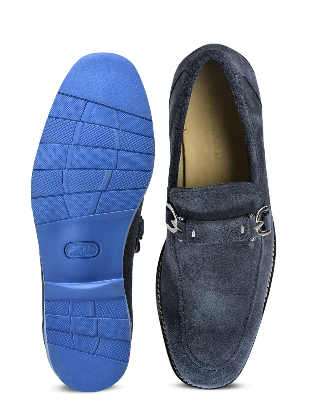 Navy Split Finish Casual  Slip On Shoes For Men 9