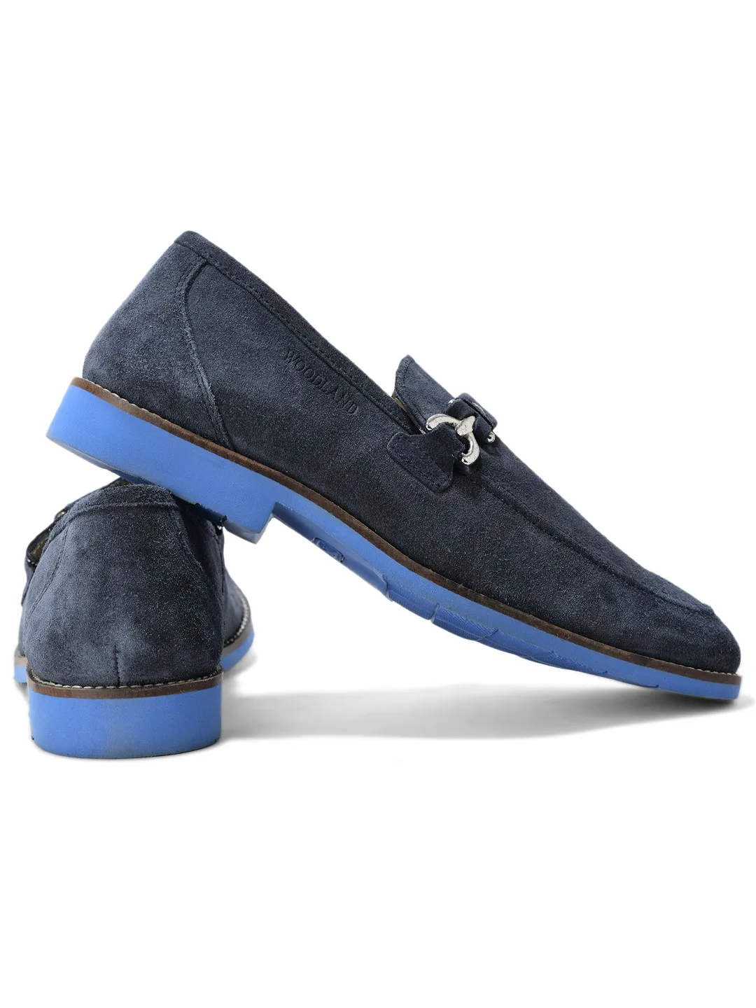 Navy Split Finish Casual  Slip On Shoes For Men 10