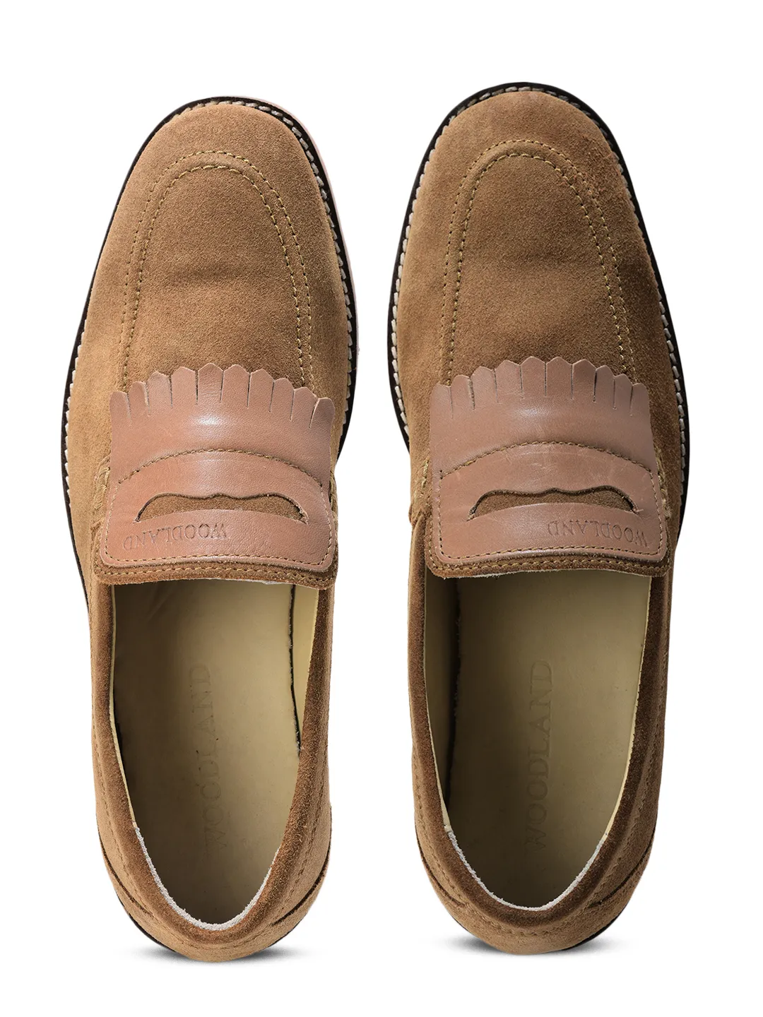 Woodland Camel casual loafers - Thumbnail 5