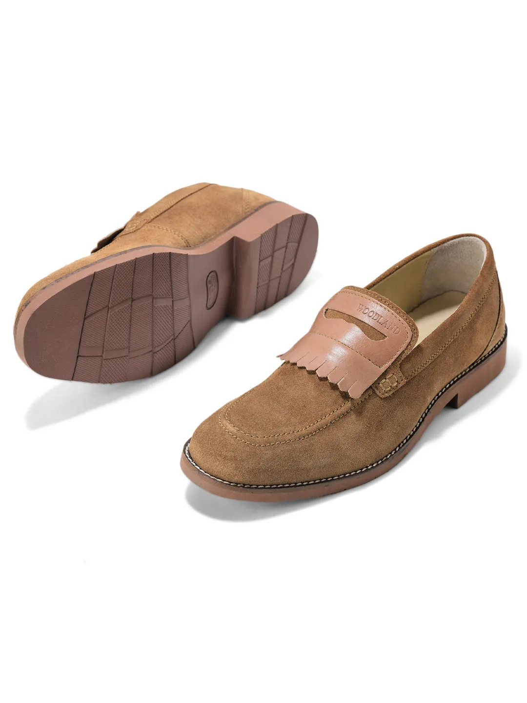 Woodland Camel casual loafers - Thumbnail 6