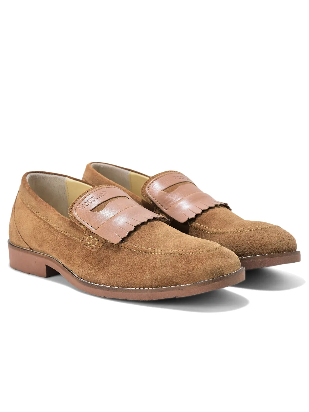 Woodland Camel casual loafers - Thumbnail 8