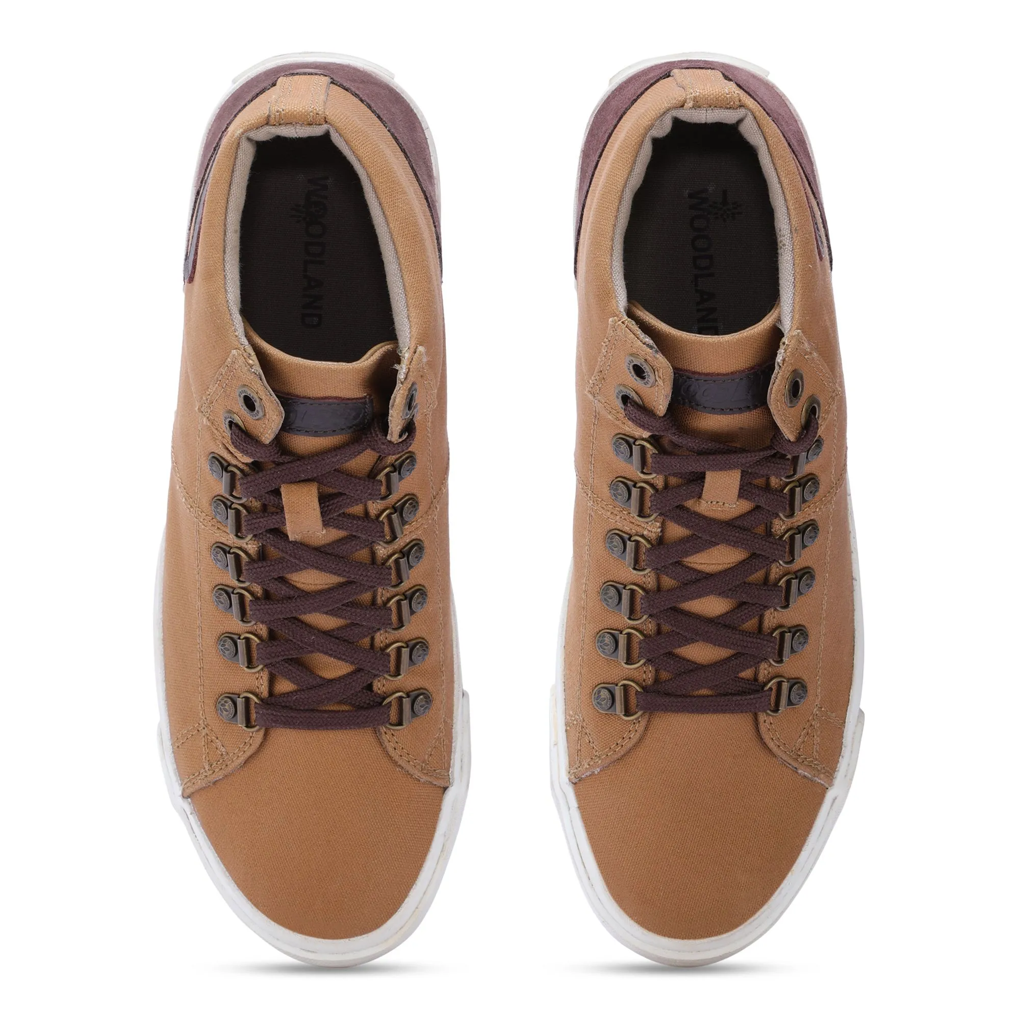 Woodland CAMEL canvas sneakers - Thumbnail 3